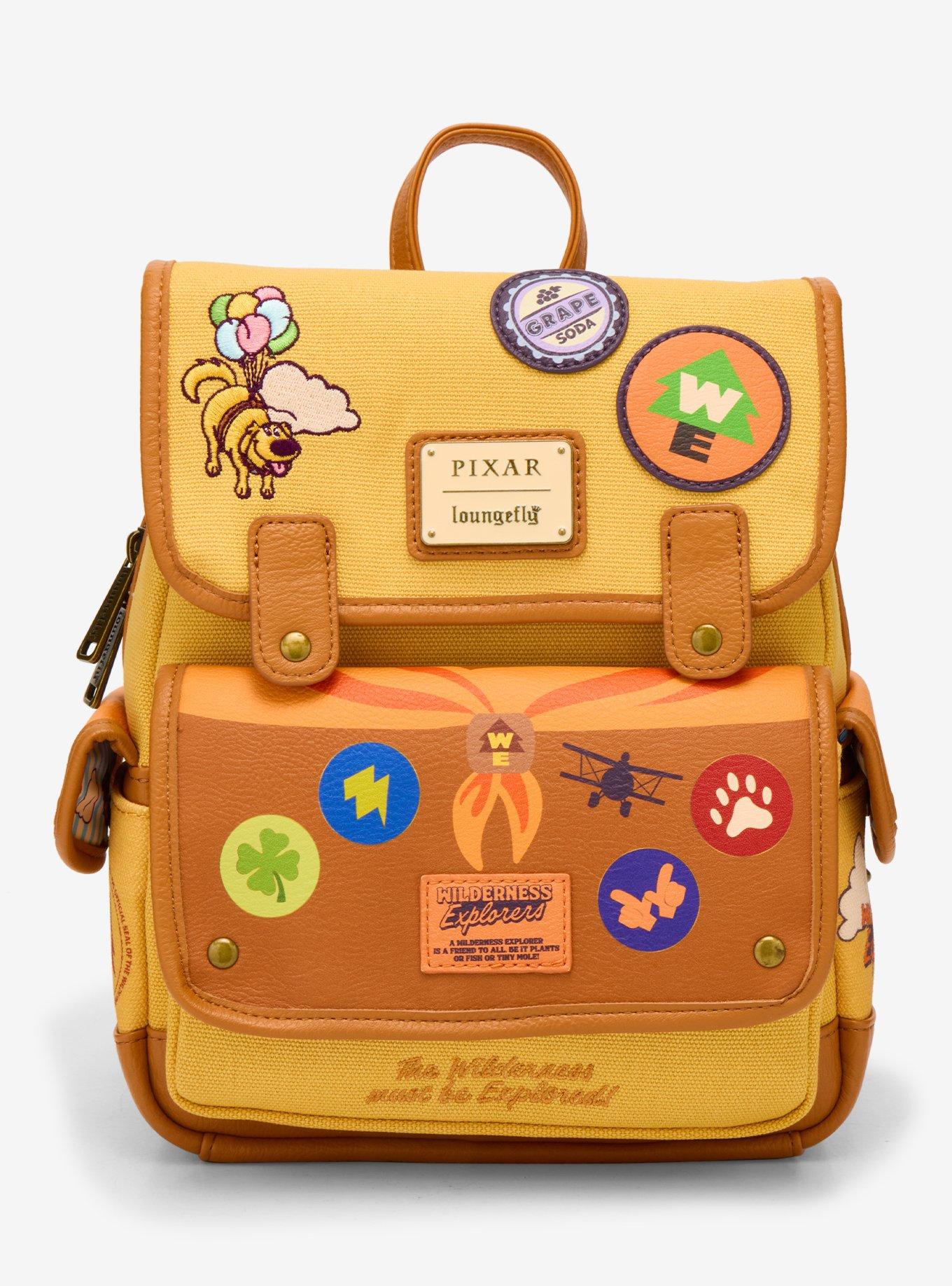 Loungefly Disney Pixar Up Patchwork Canvas Min Backpack - BoxLunch Exclusive, , hi-res