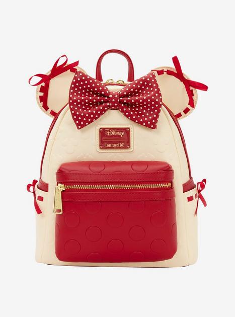 christmas loungefly mini backpack Disney Parks 2021 Christmas Holiday Snacks Treats Mini Loungefly Backpack  Red