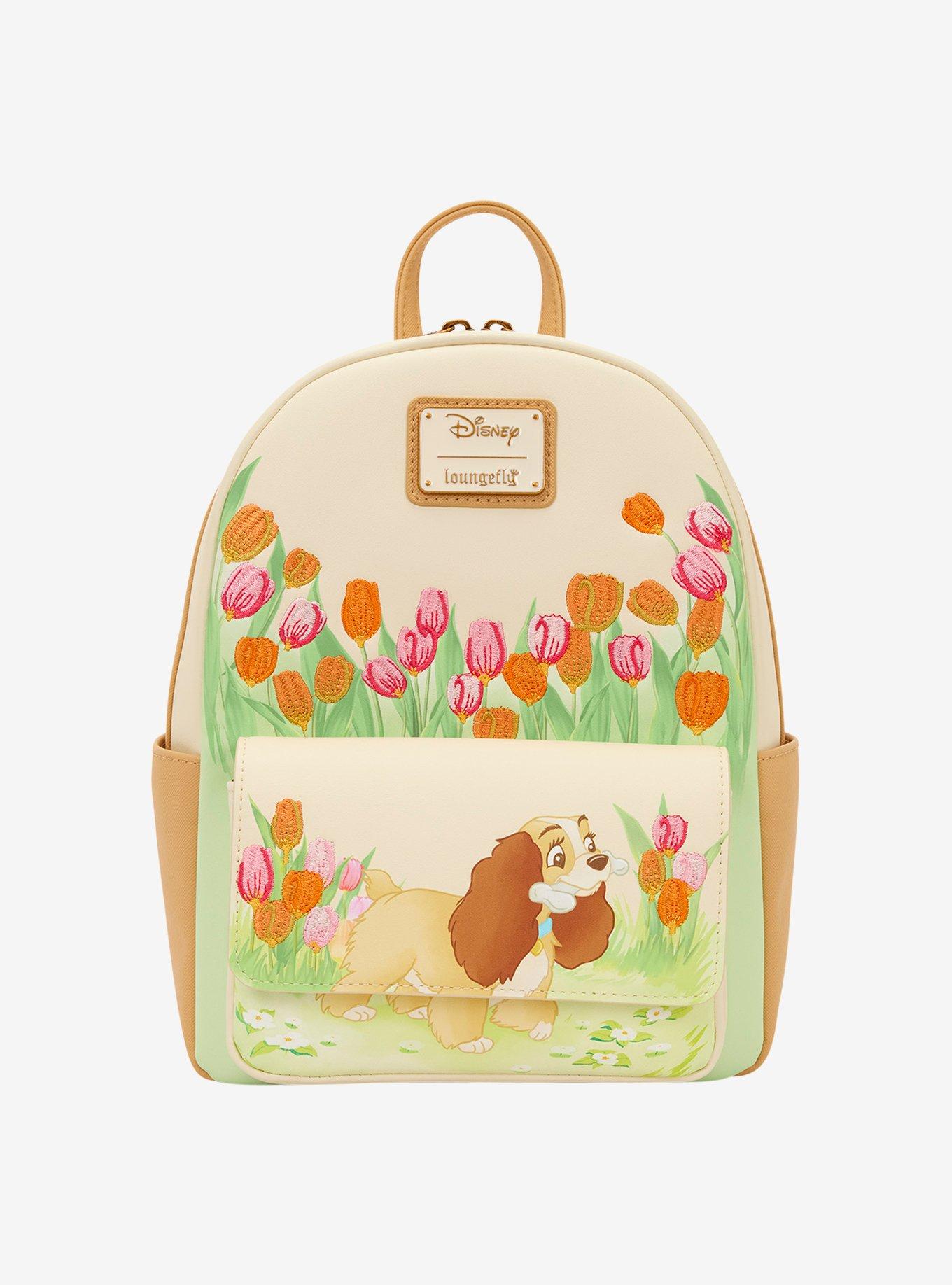 Loungefly Disney Lady and The Tramp Tulips Mini Backpack