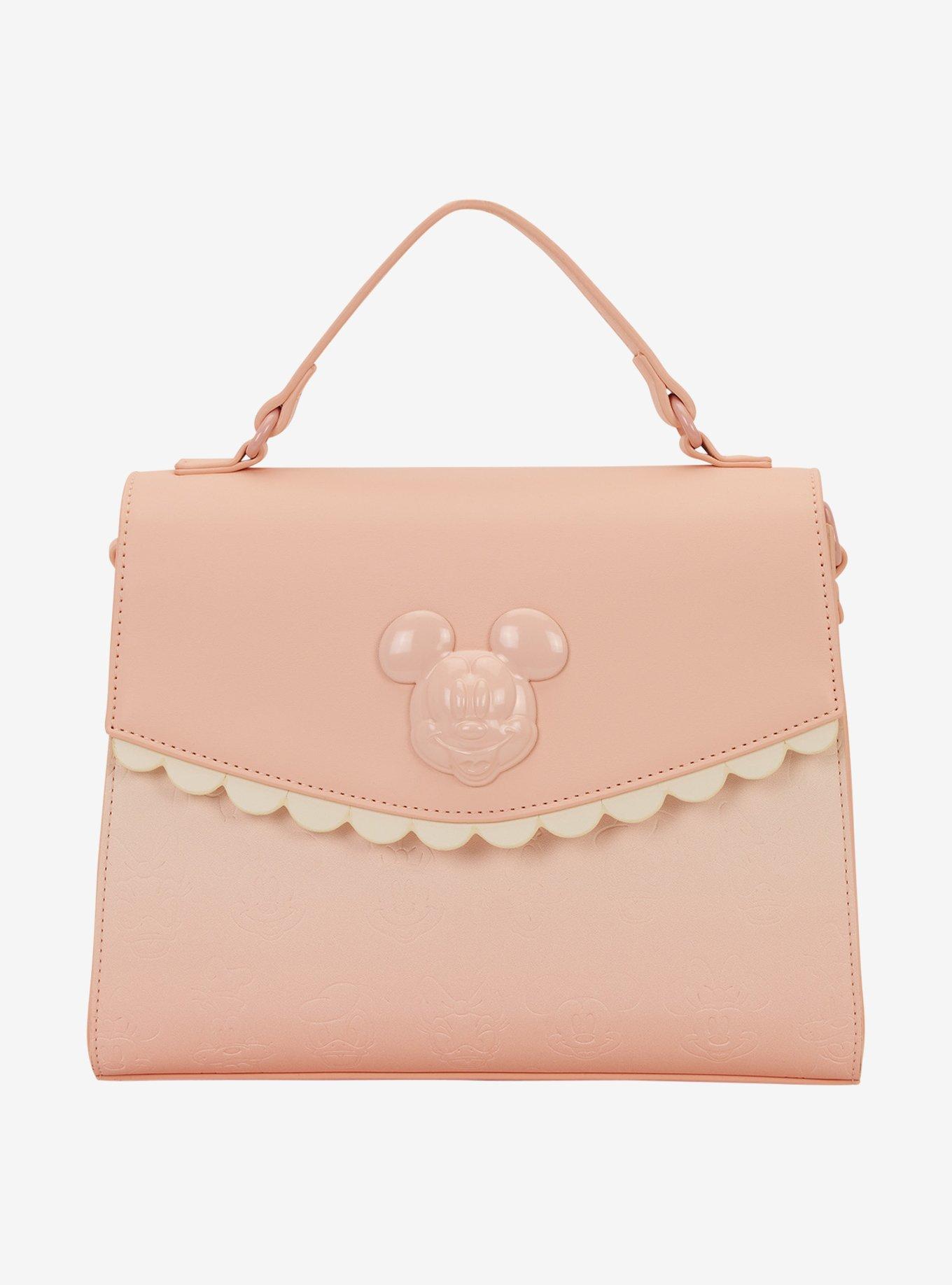 Loungefly Disney Mickey and Friends Pastel Pink Crossbody Bag, , hi-res