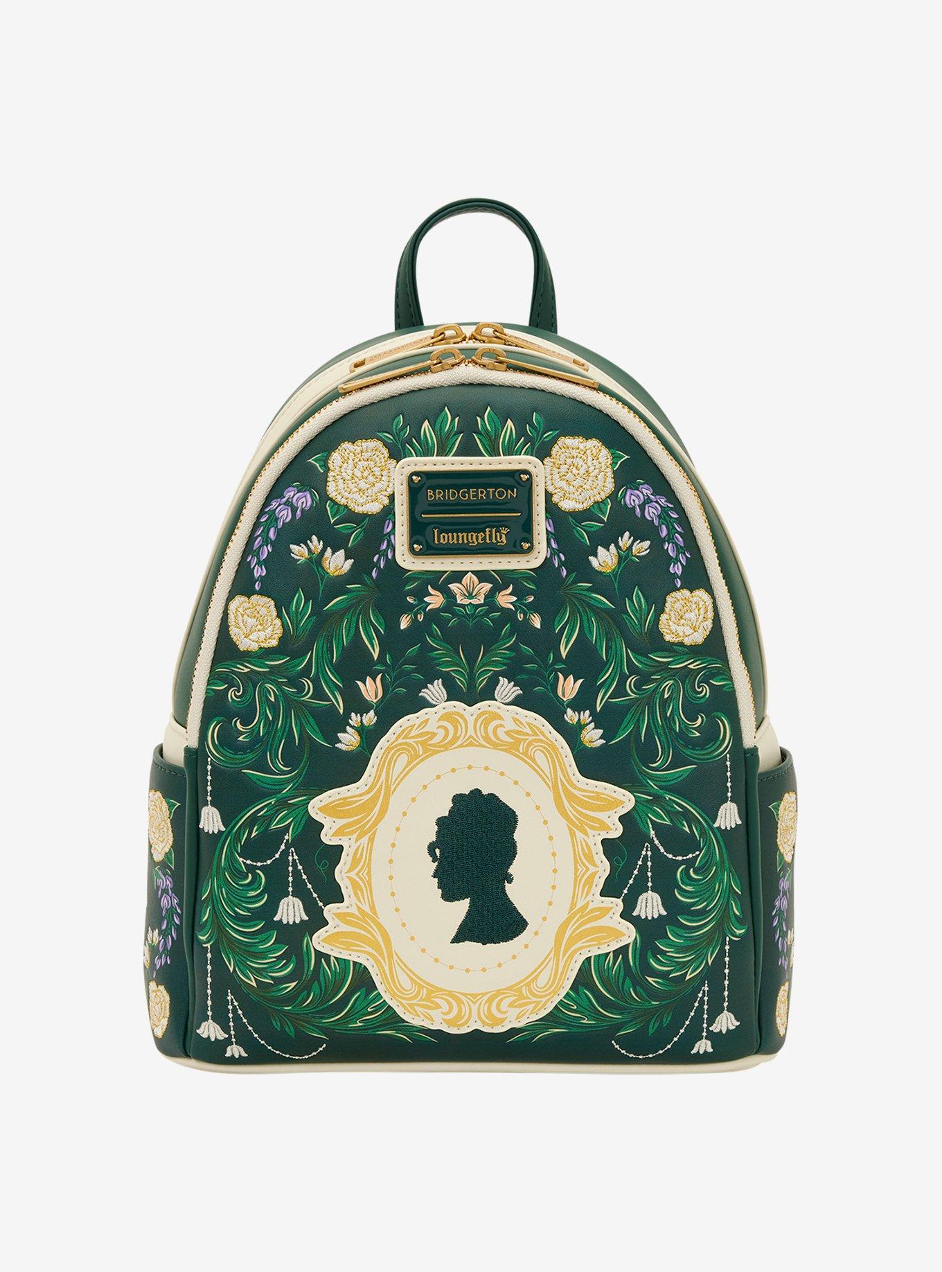 Loungefly Bridgerton Floral Silhouette Mini Backpack, , hi-res