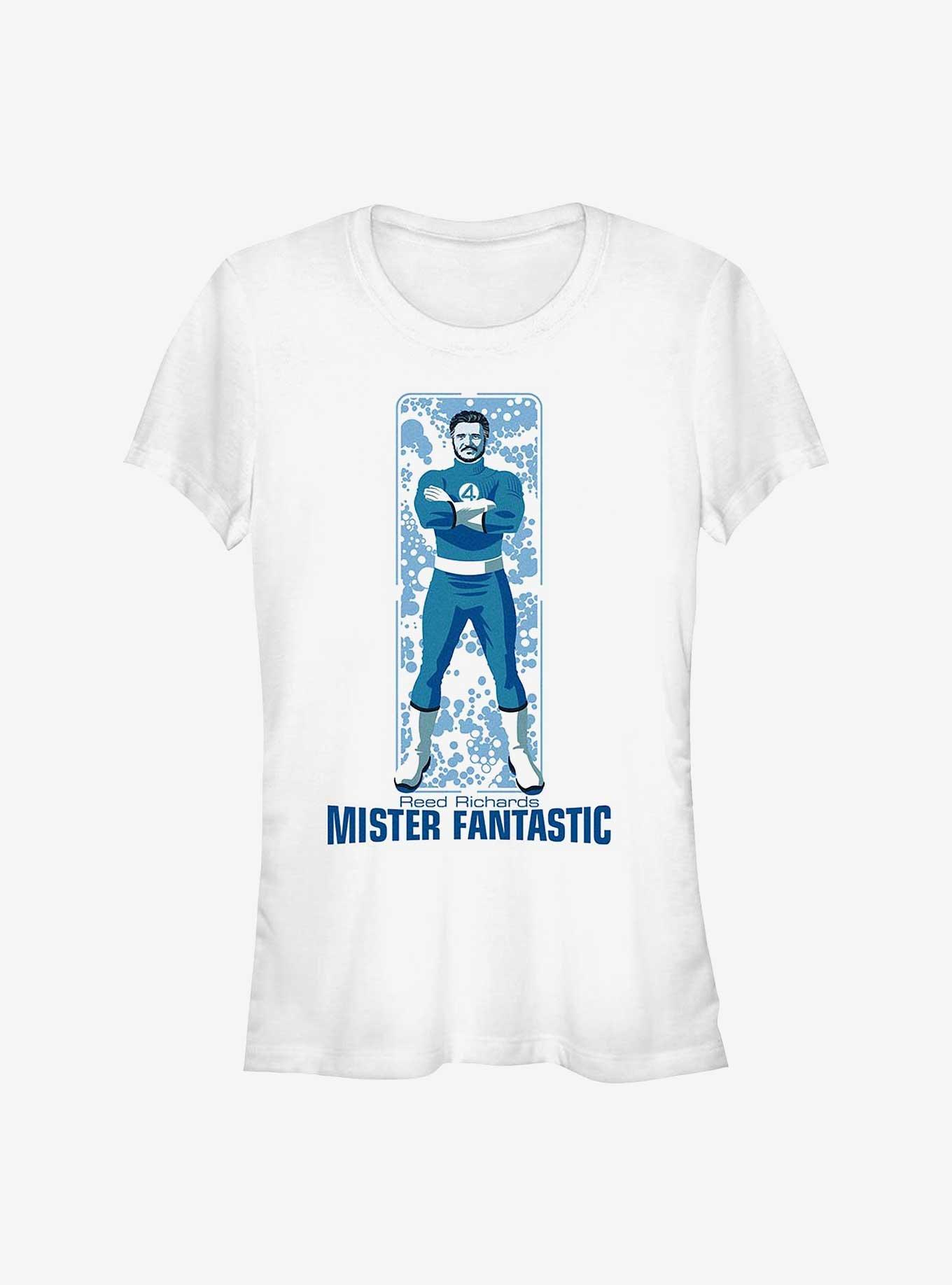 Marvel The Fantastic Four: First Steps Mister Fantastic Reed Girls T-Shirt, WHITE, hi-res