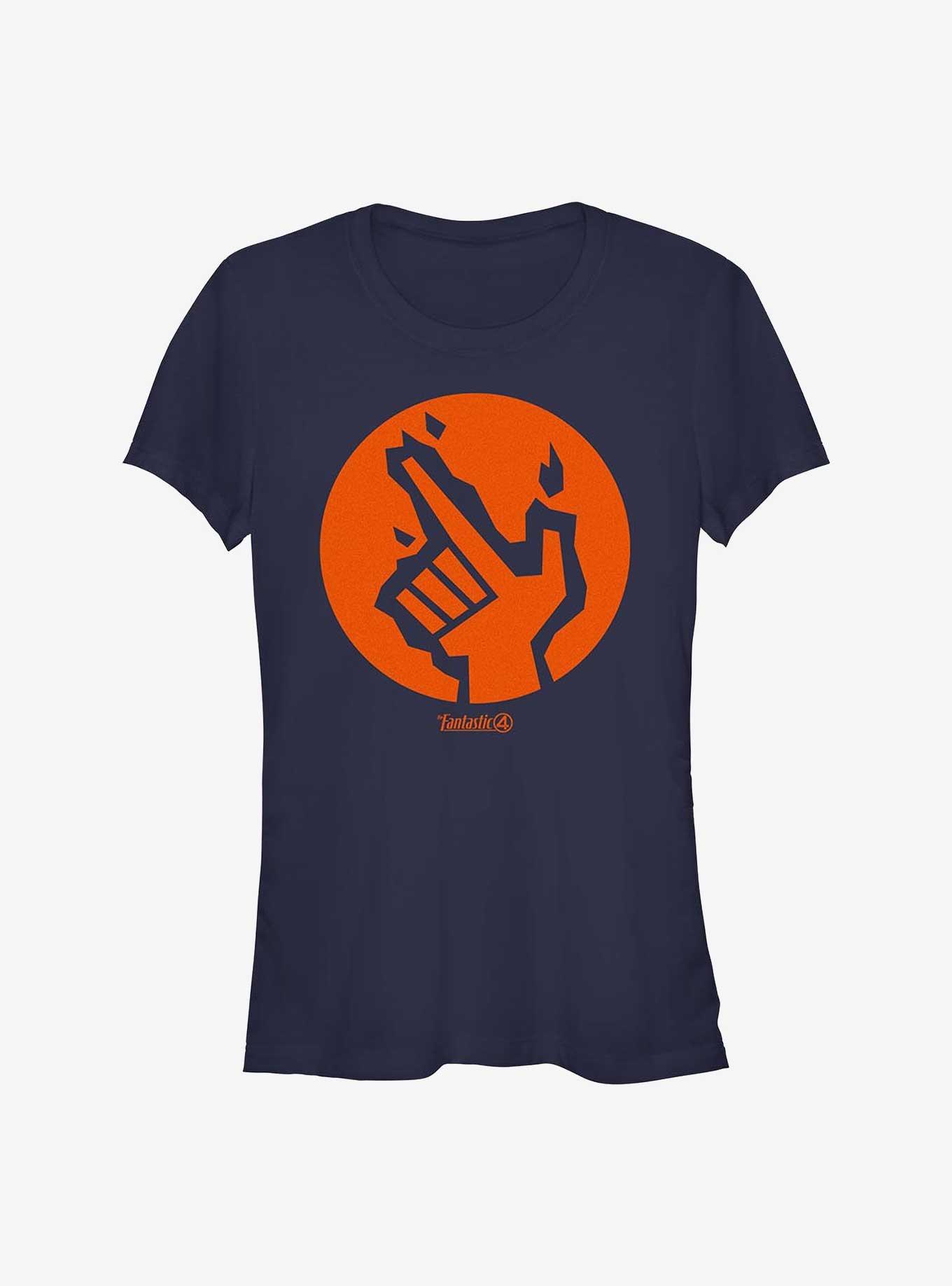 Marvel The Fantastic Four: First Steps Human Torch Icon Girls T-Shirt, , hi-res