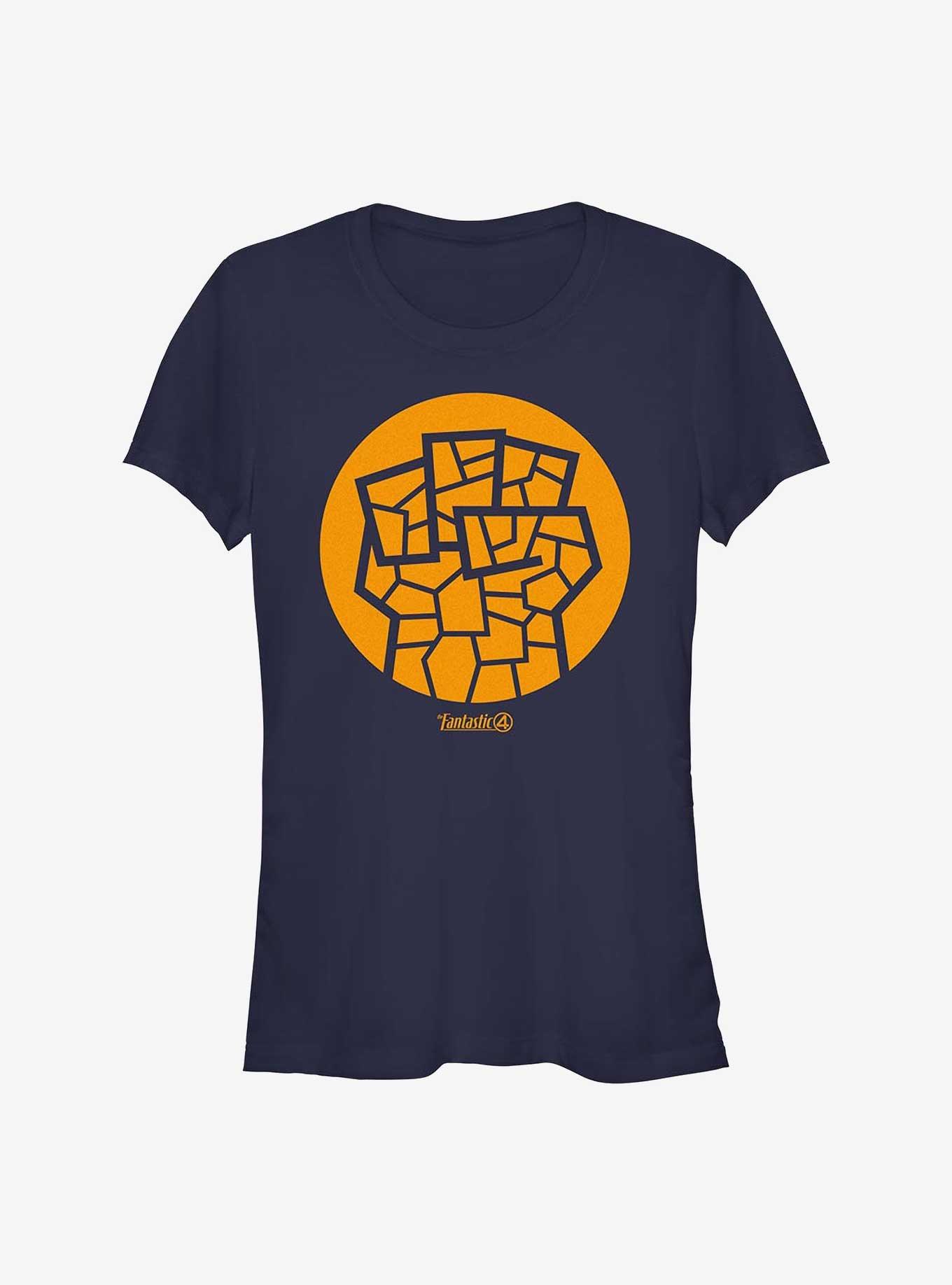 Marvel The Fantastic Four: First Steps The Thing Icon Girls T-Shirt, NAVY, hi-res