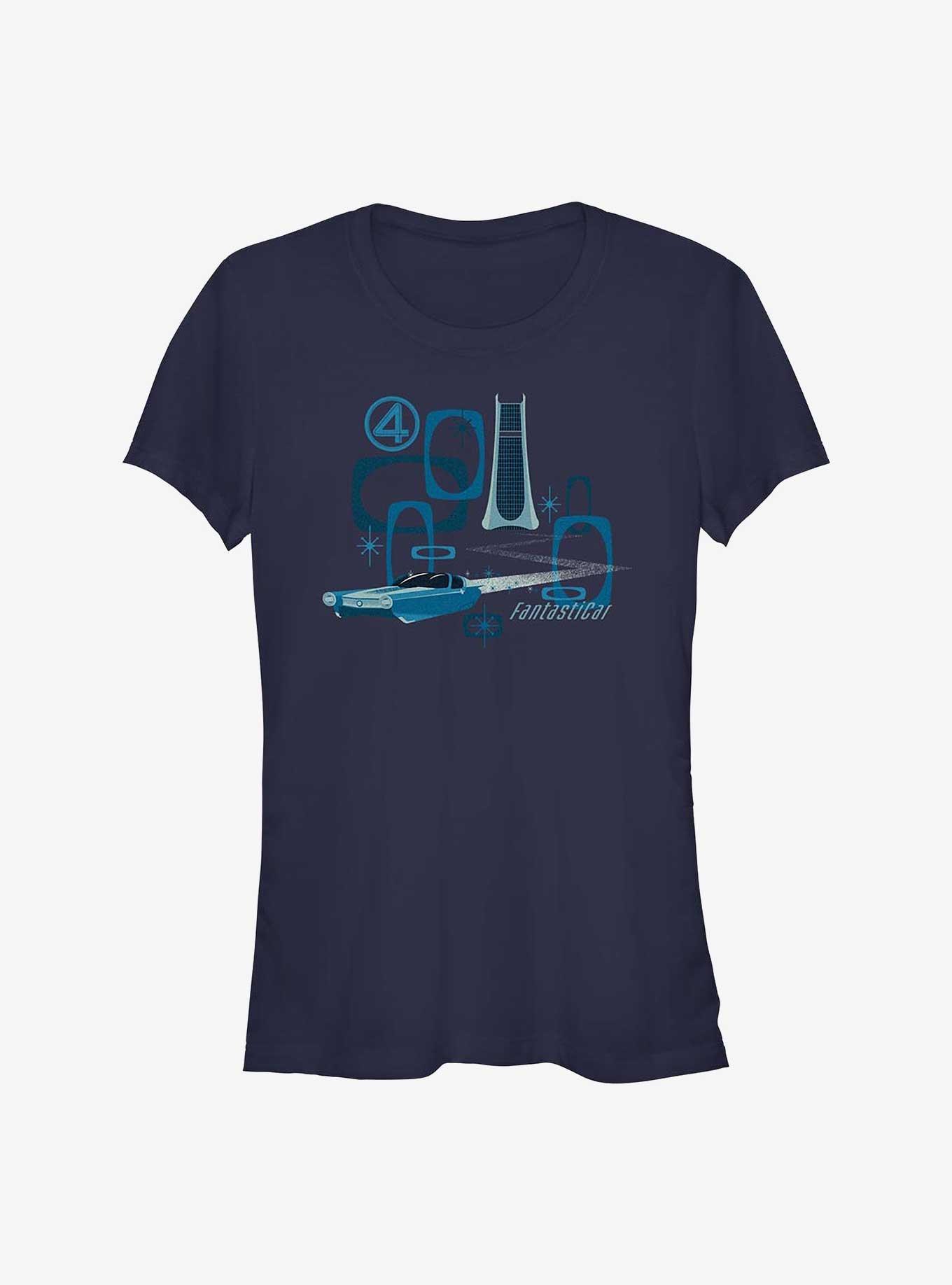 Marvel The Fantastic Four: First Steps Fantasticar Girls T-Shirt, NAVY, hi-res