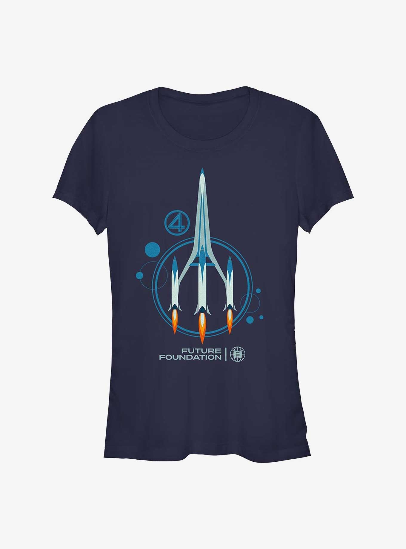 Marvel The Fantastic Four: First Steps Future Foundation Girls T-Shirt, NAVY, hi-res