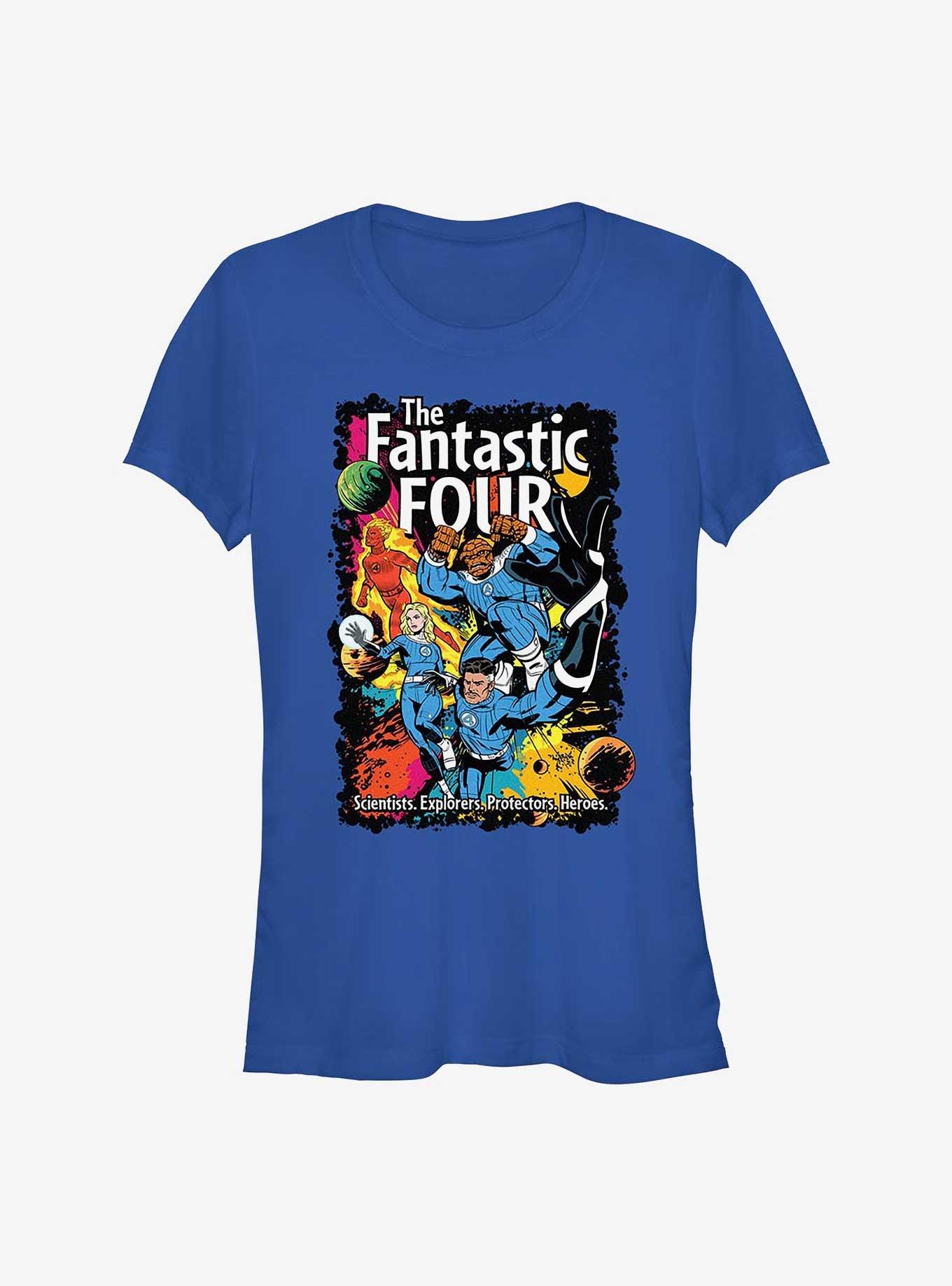 Marvel The Fantastic Four: First Steps Cosmic Heroes Girls T-Shirt, ROYAL, hi-res