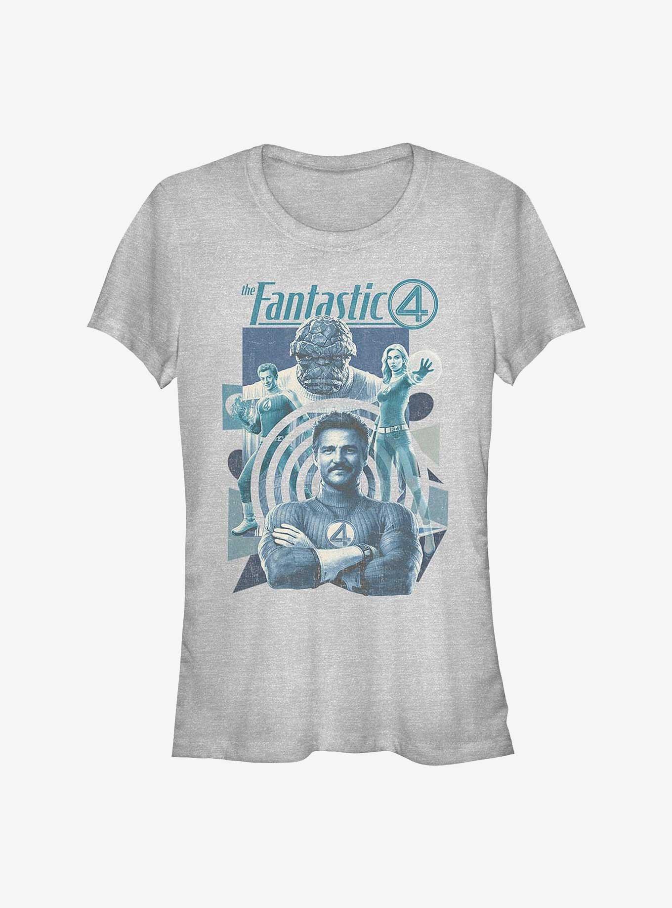 Marvel The Fantastic Four: First Steps Greatest Heroes Girls T-Shirt, ATH HTR, hi-res