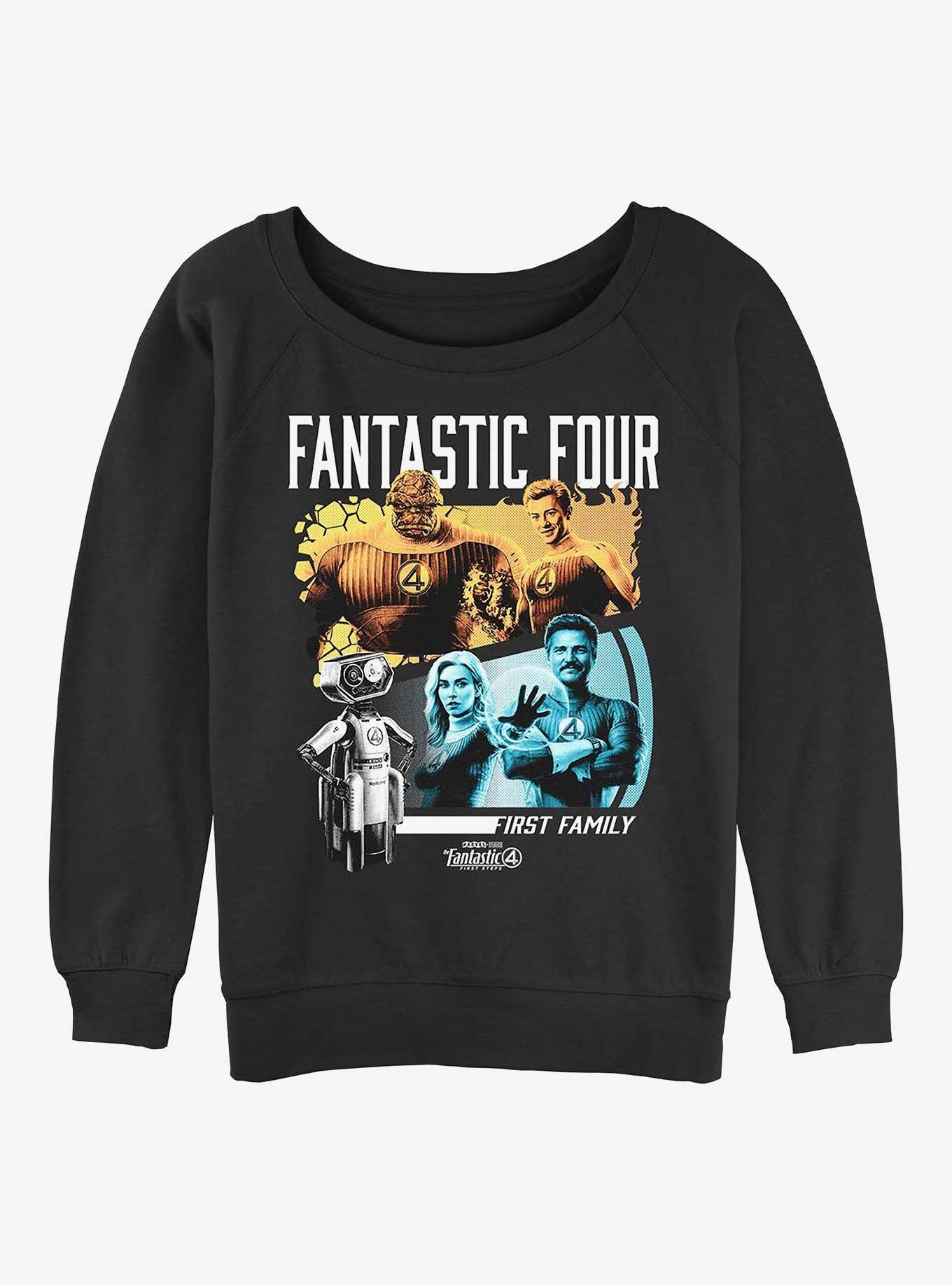 Marvel The Fantastic Four: First Steps Family N Herbie Girls Slouchy Sweatshirt, , hi-res