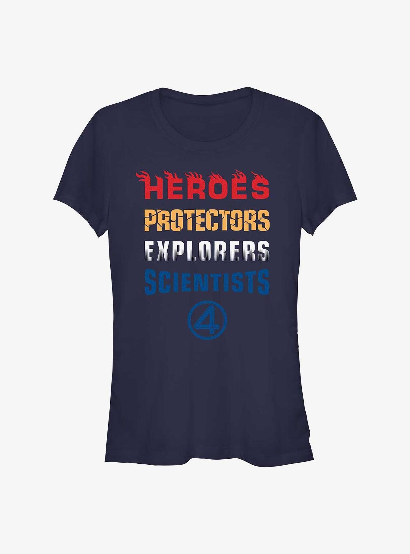 Marvel The Fantastic Four: First Steps Heroes Protectors Explorers Scientists Girls T-Shirt, , hi-res