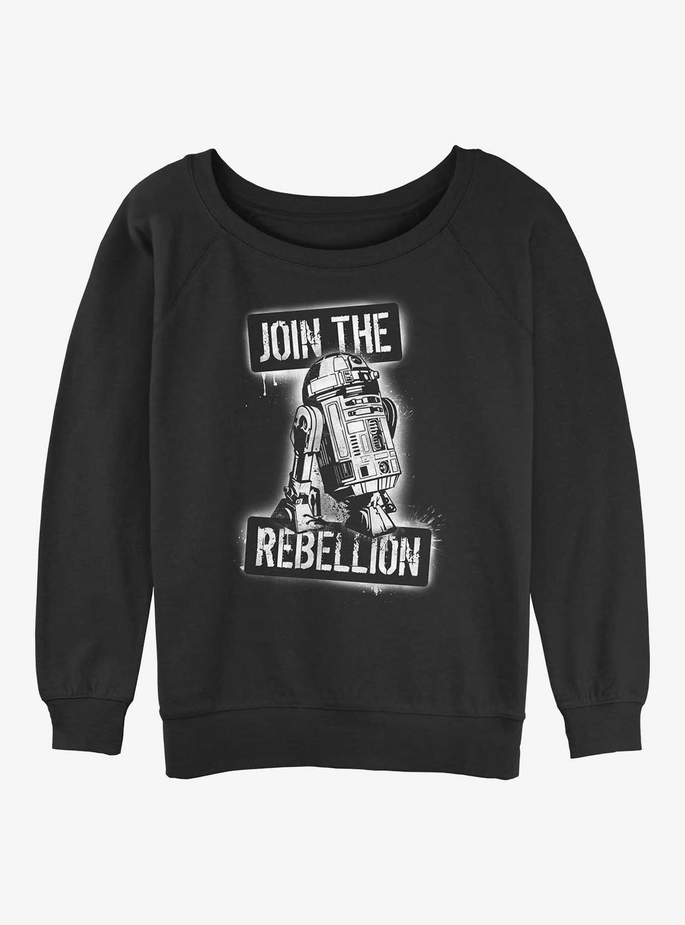 Star Wars Join The Rebels Girls Slouchy Sweatshirt, BLACK, hi-res