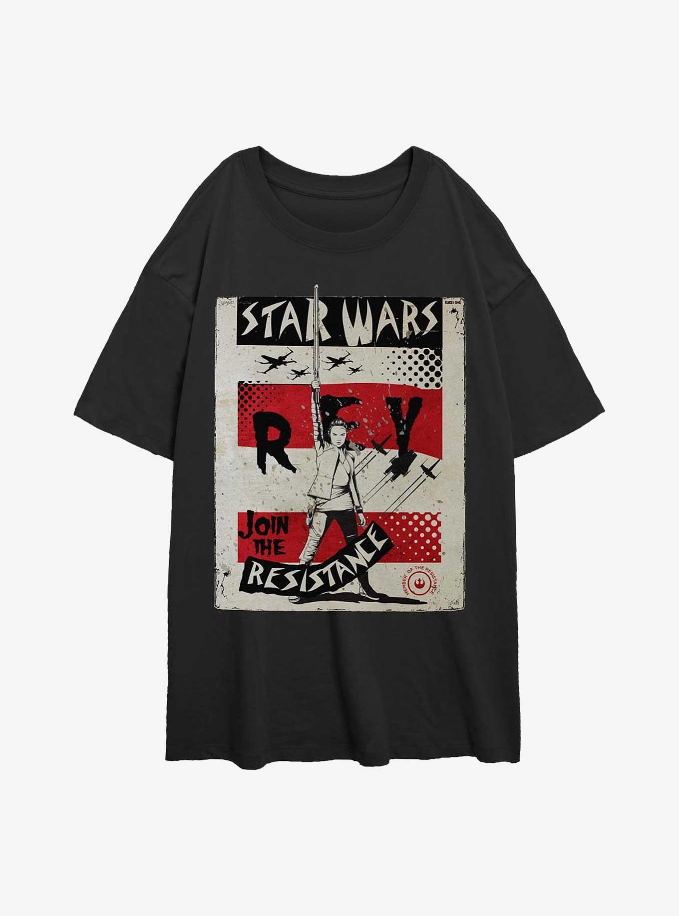Star Wars Right Fist Girls Oversized T-Shirt, BLACK, hi-res