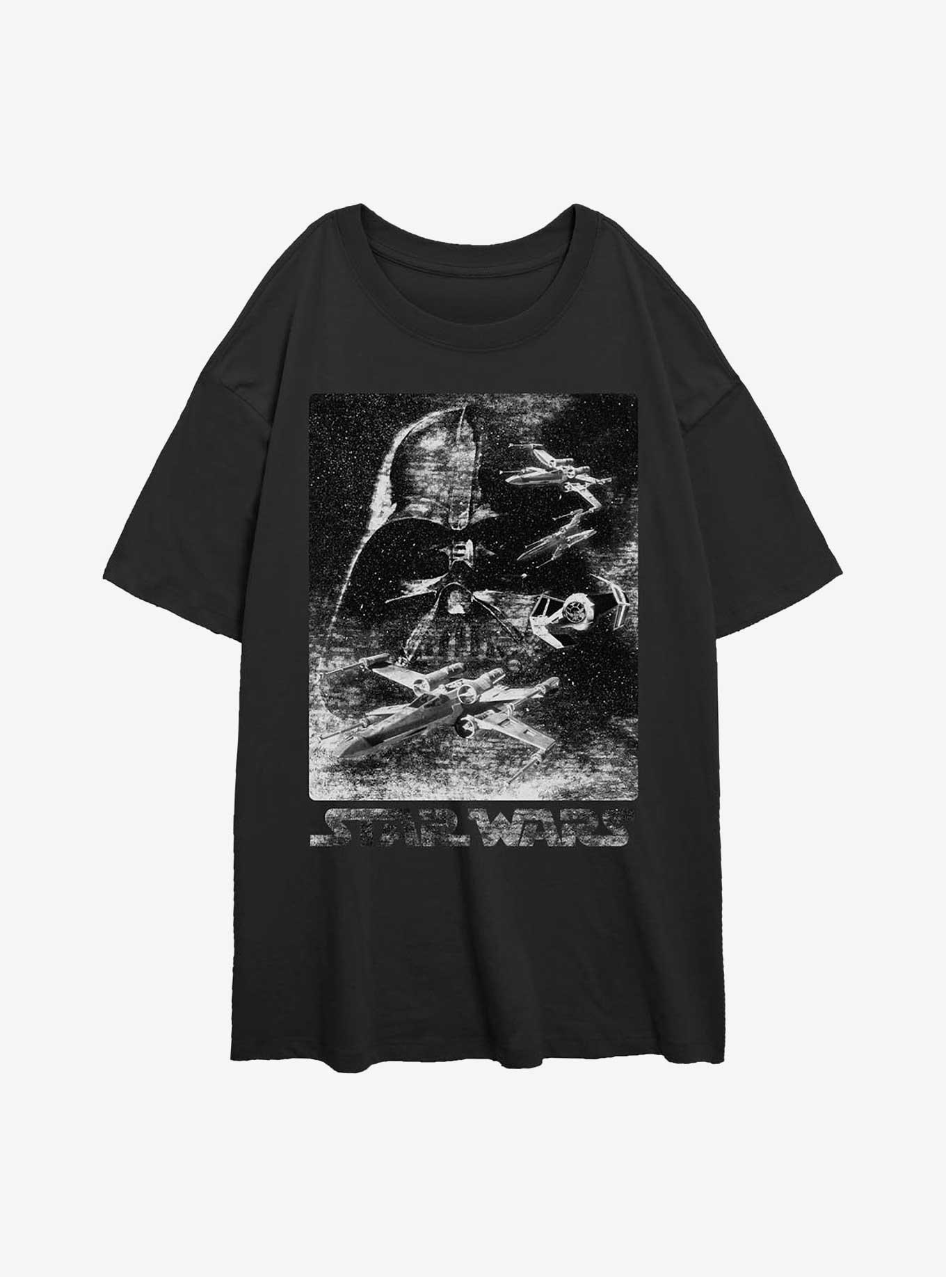 Star Wars Static Avenger Girls Oversized T-Shirt, BLACK, hi-res
