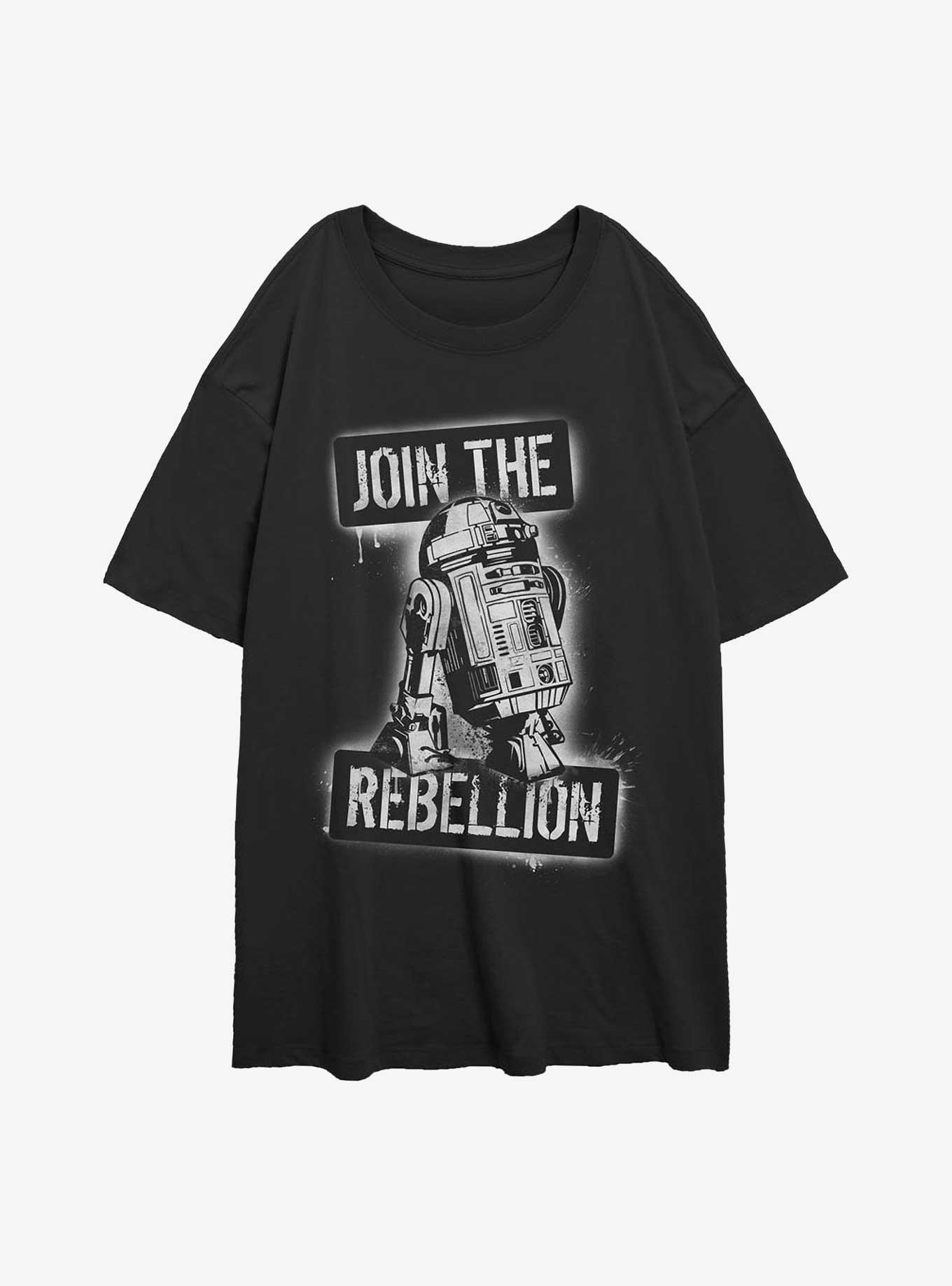 Star Wars Join The Rebels Girls Oversized T-Shirt, BLACK, hi-res