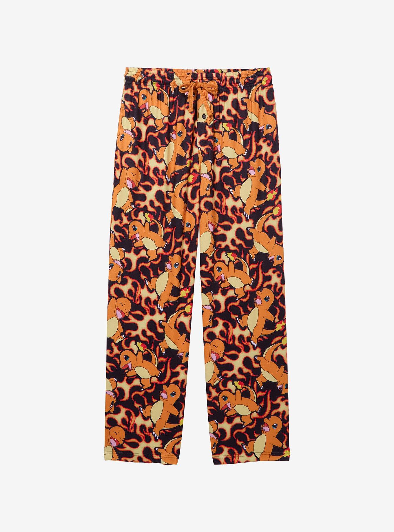 Pokémon Charmander Flames Allover Print Plus Size Sleep Pants — BoxLunch Exclusive, , hi-res