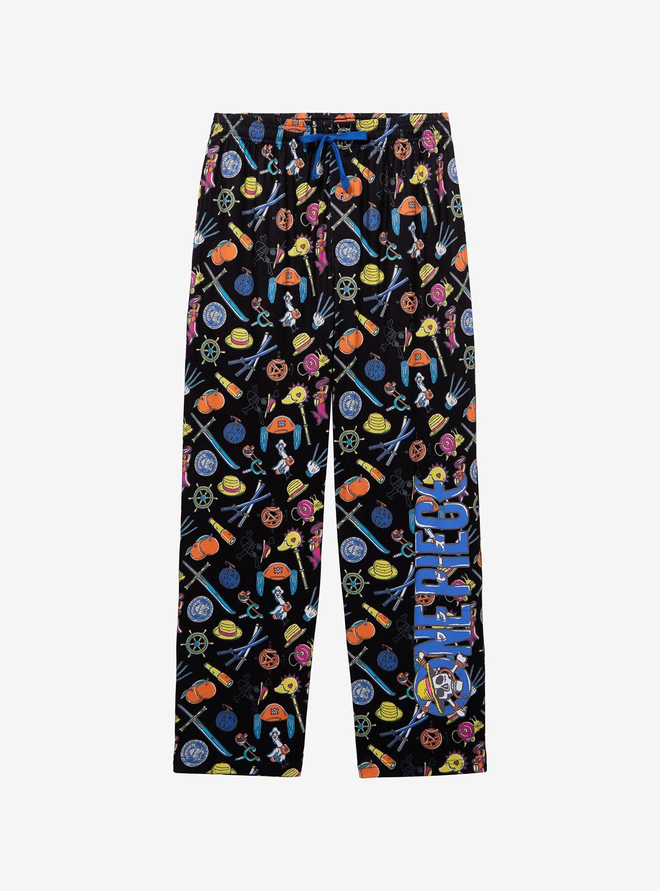 One Piece Icons Allover Print Plus Size Sleep Pants - BoxLunch Exclusive, , hi-res