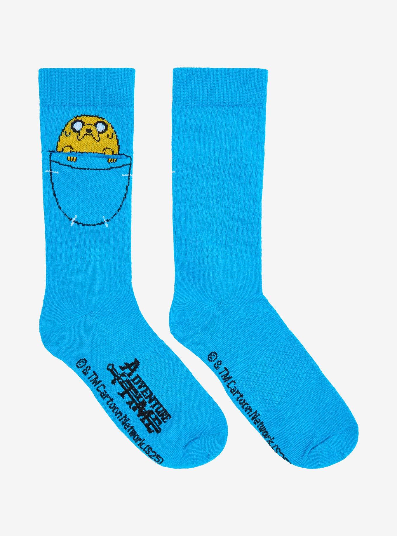 Adventure Time Jake the Dog Pocket Crew Socks - BoxLunch Exclusive, , hi-res