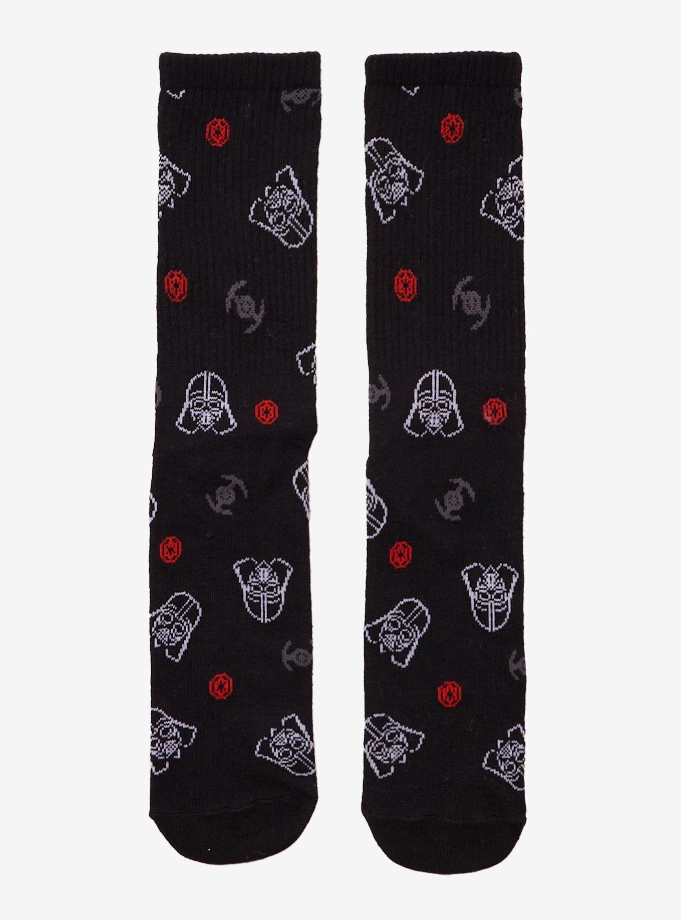 Star Wars Darth Vader Icons Allover Print Crew Socks, , hi-res