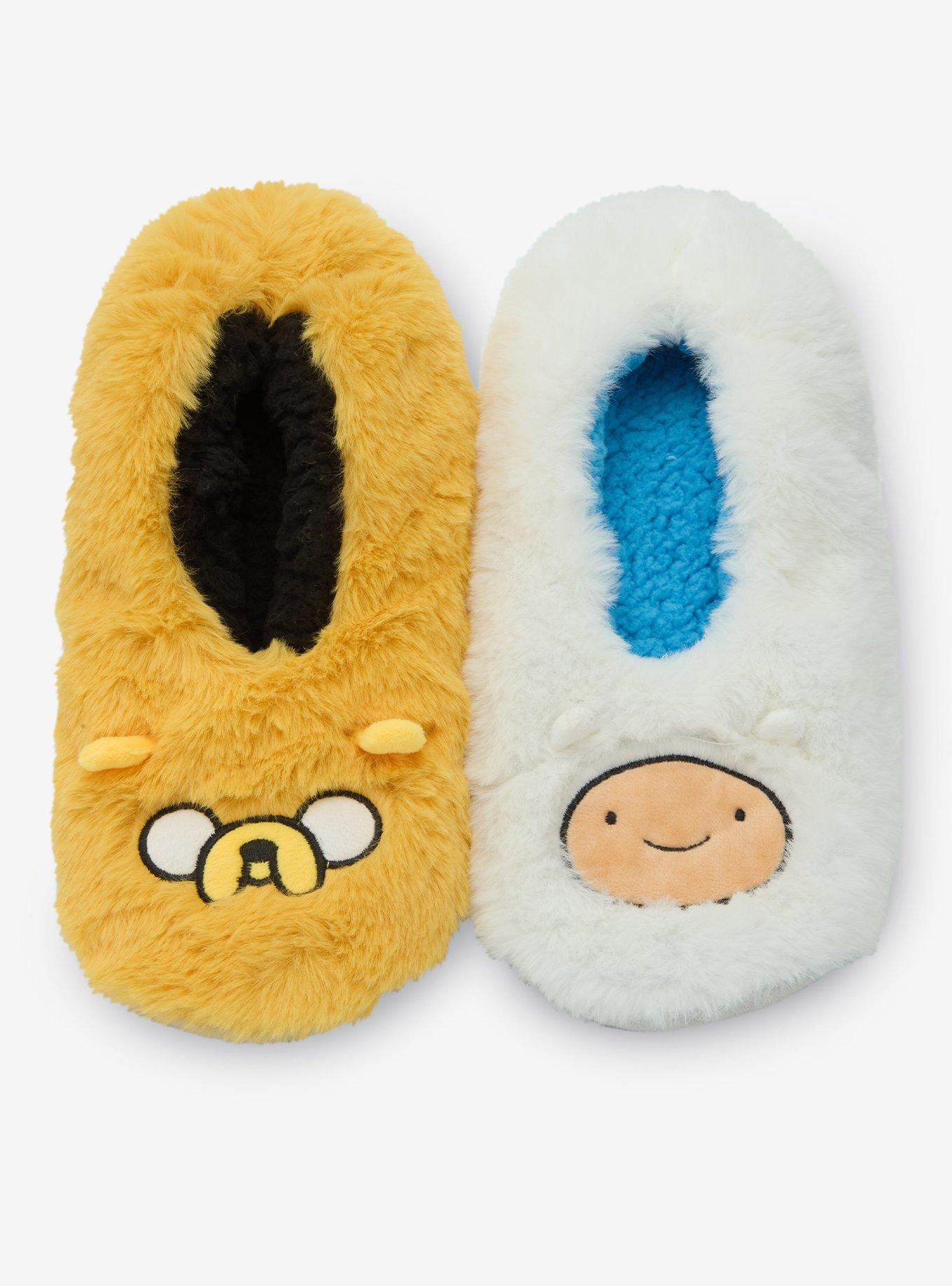 Adventure Time Jake & Finn Slipper Socks — BoxLunch Exclusive, , hi-res