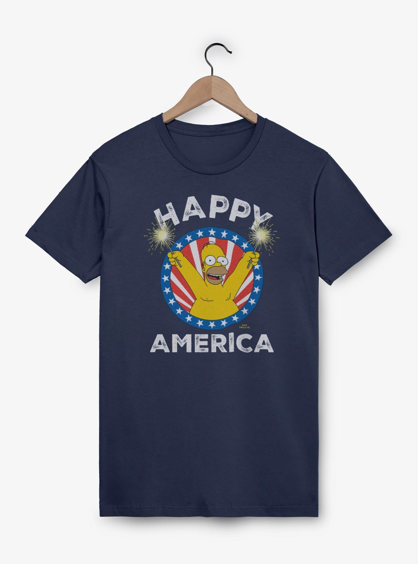The Simpsons Happy America T-Shirt, , hi-res