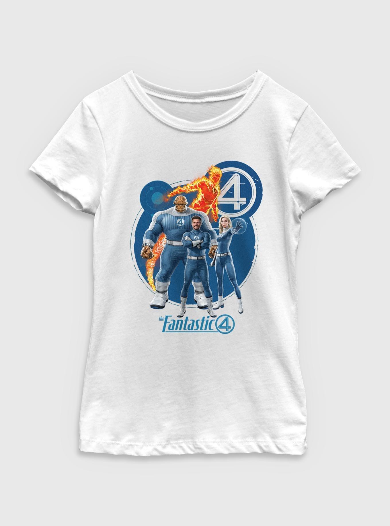 Marvel The Fantastic Four: First Steps Team Youth Girls T-Shirt, , hi-res