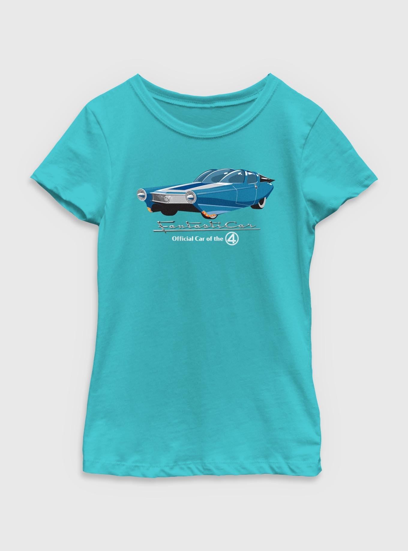 Marvel The Fantastic Four: First Steps Official Car The Fantasticar Youth Girls T-Shirt, , hi-res