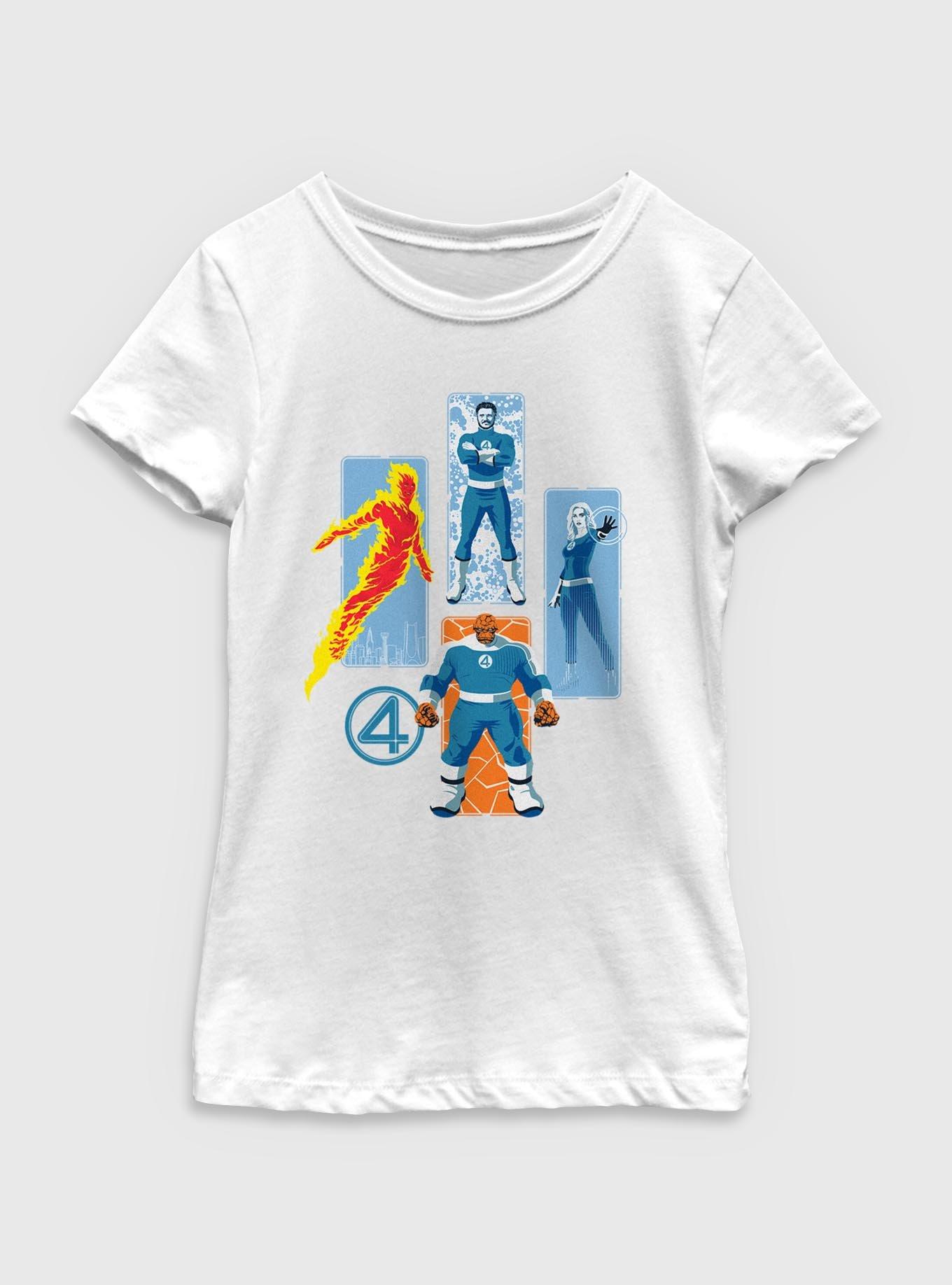 Marvel The Fantastic Four: First Steps Family Of Heroes Youth Girls T-Shirt, , hi-res