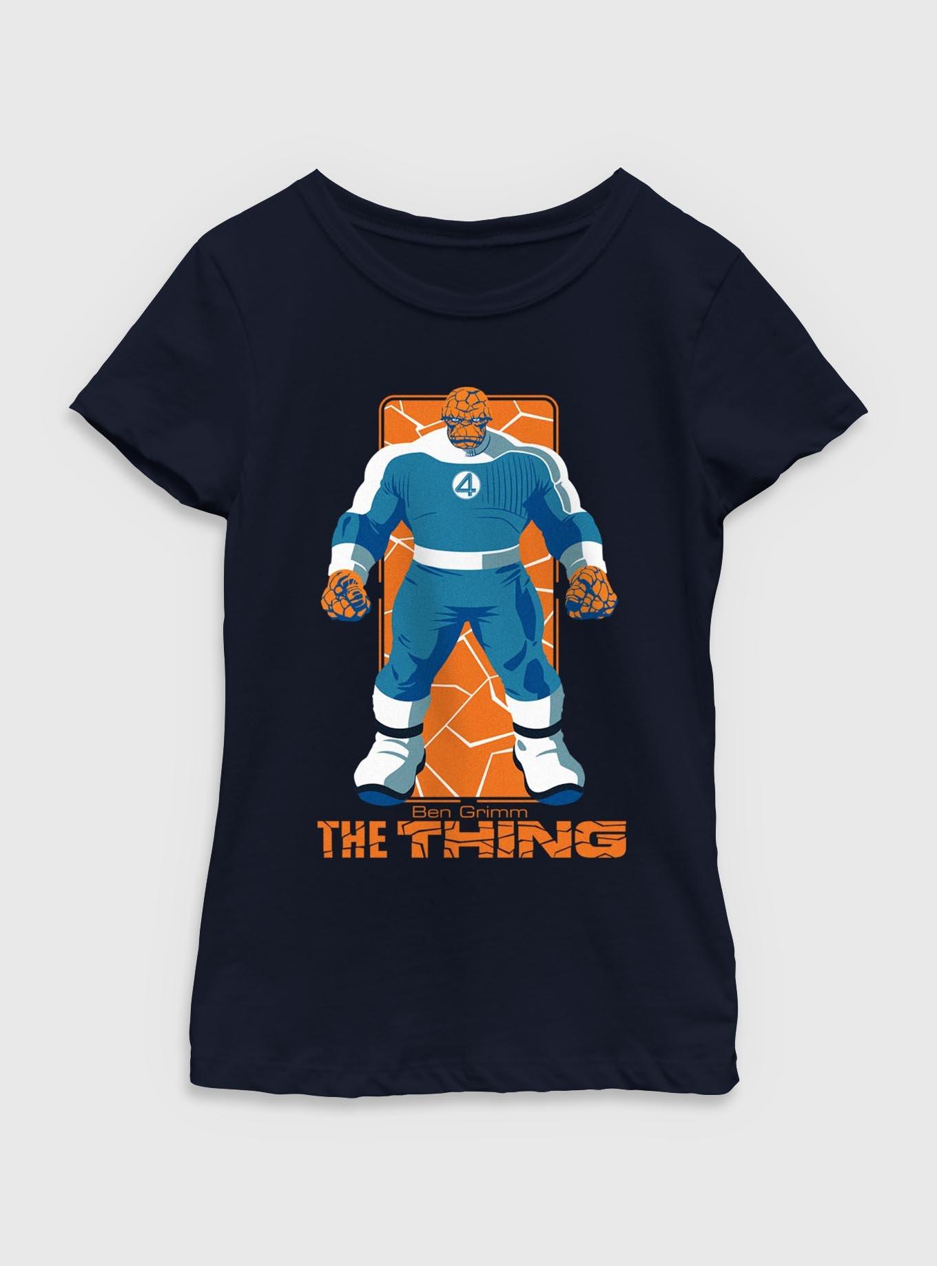 Marvel The Fantastic Four: First Steps The Thing Ben Grimm Youth Girls T-Shirt