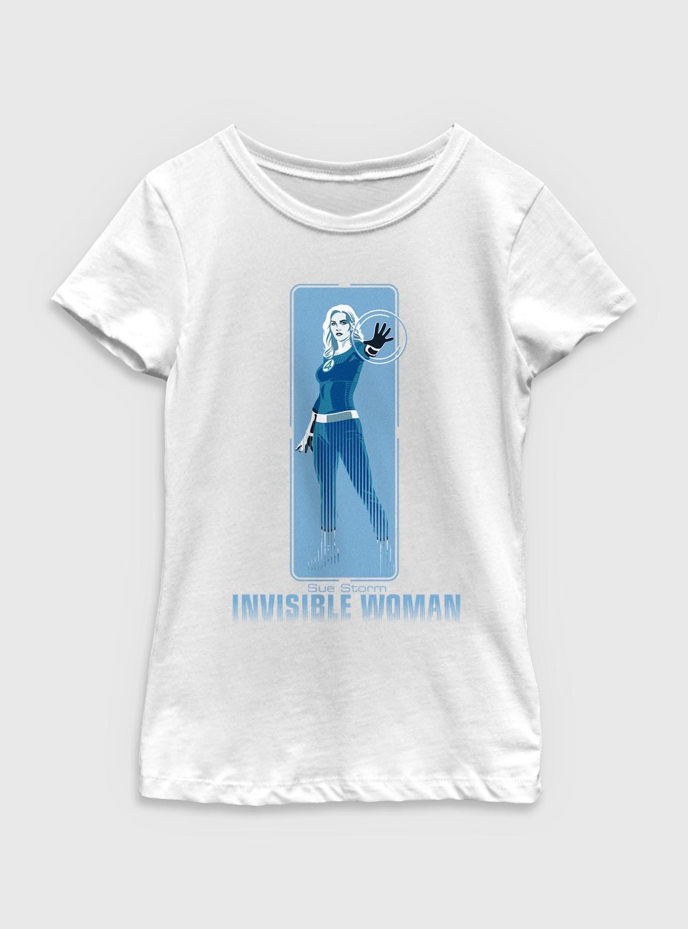 Marvel The Fantastic Four: First Steps Invisible Woman Sue Storm Youth Girls T-Shirt, , hi-res