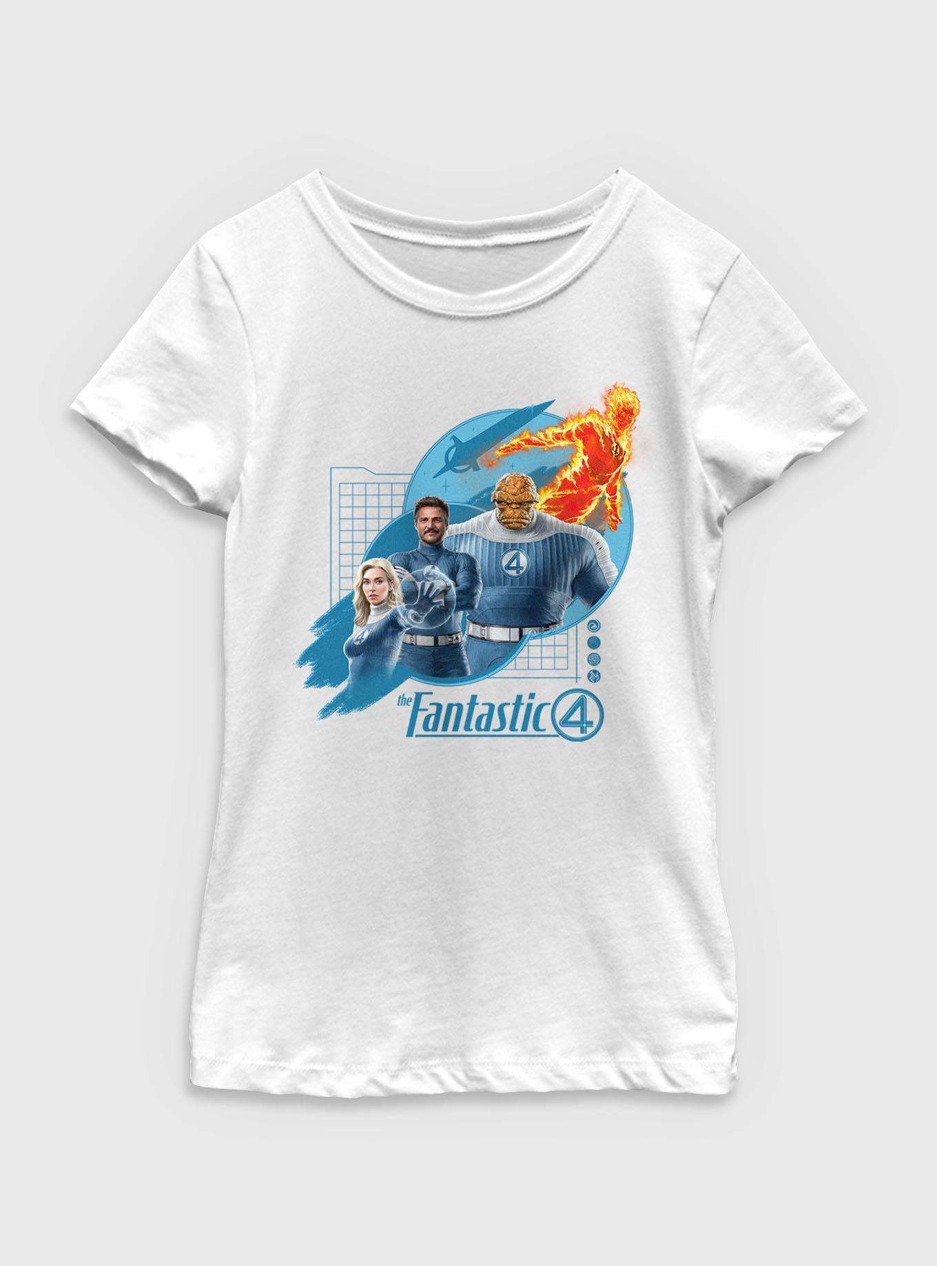 Marvel The Fantastic Four: First Steps Team Up Youth Girls T-Shirt, , hi-res