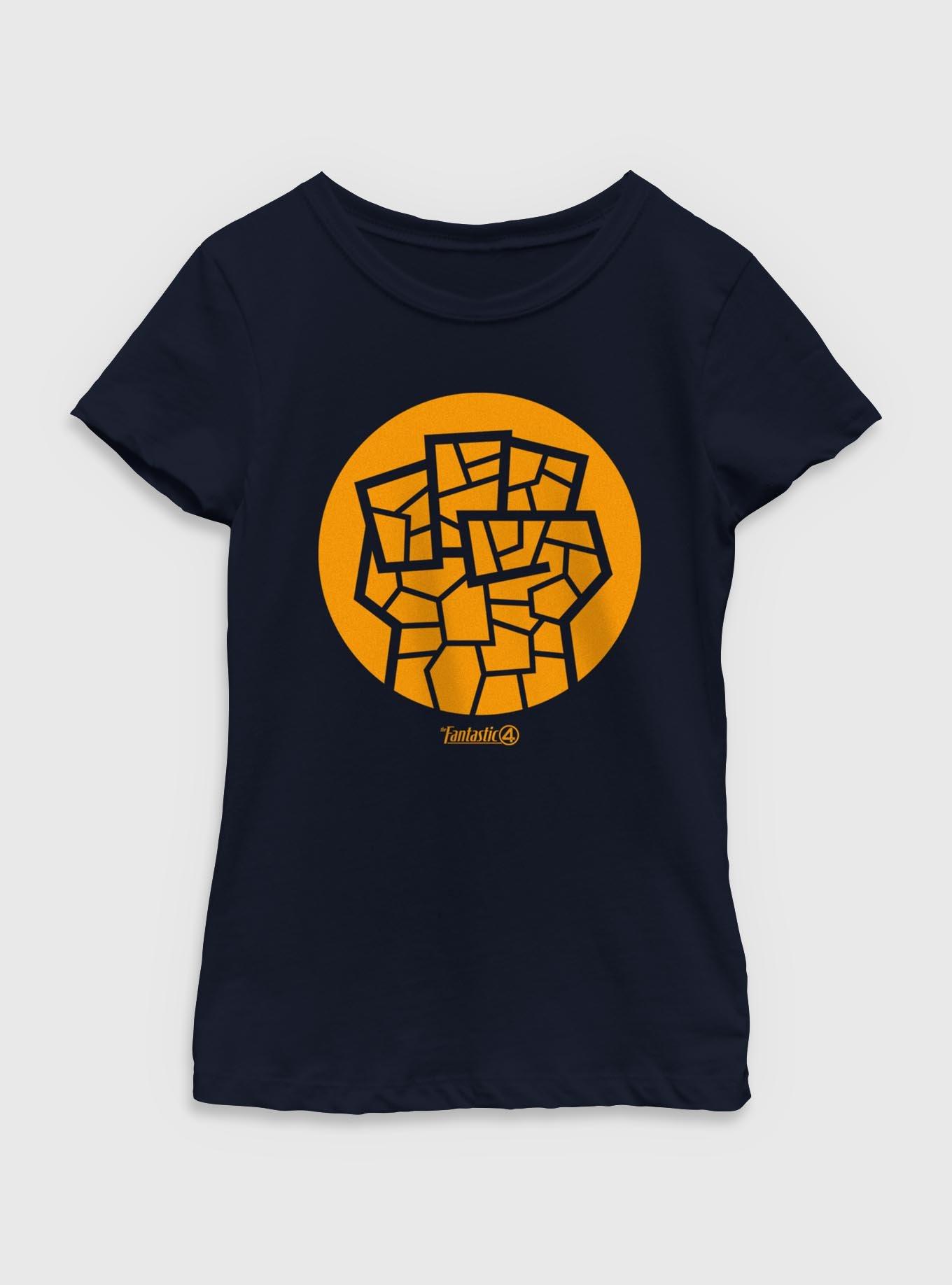 Marvel The Fantastic Four: First Steps The Thing Icon Youth Girls T-Shirt