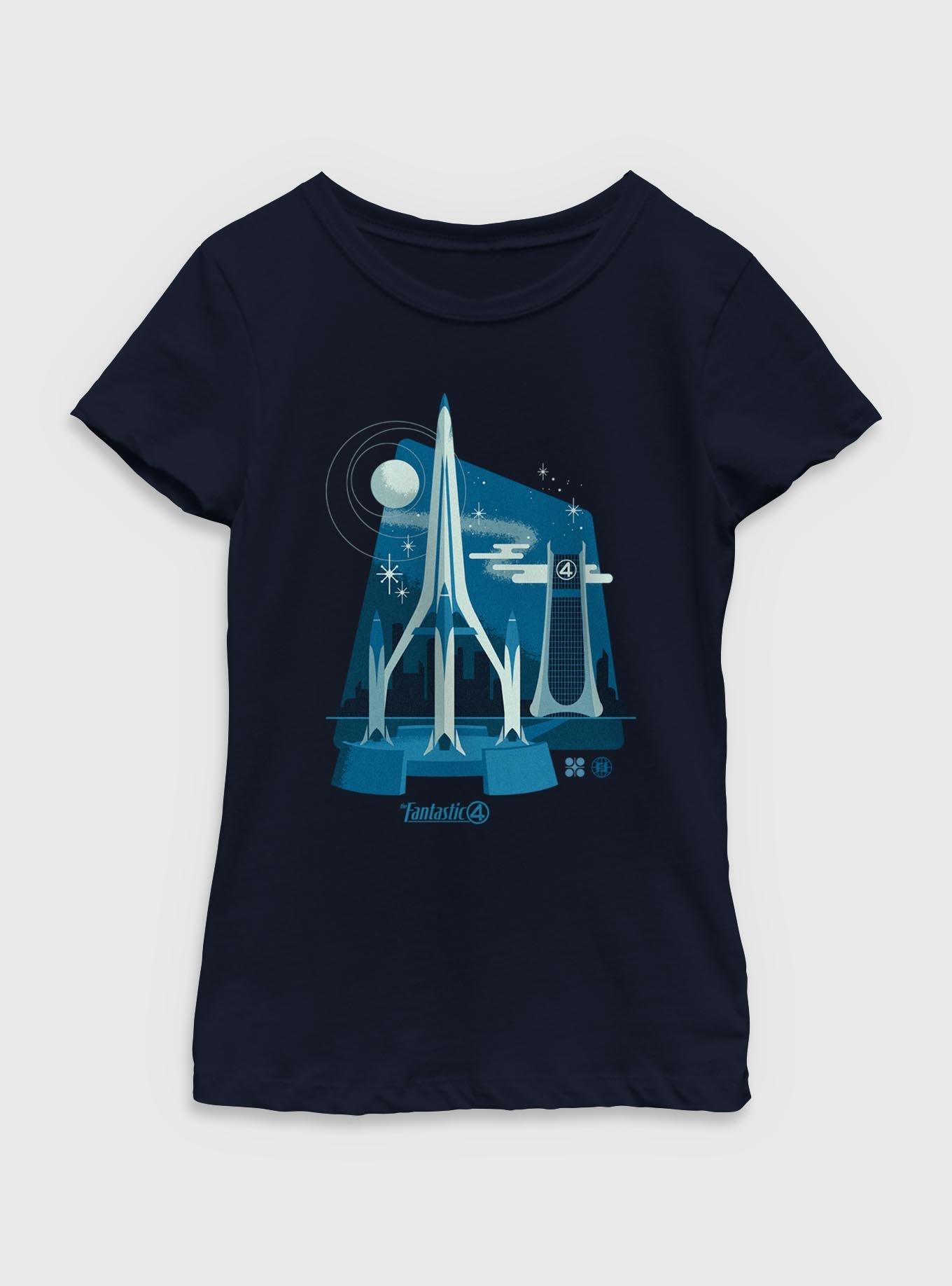 Marvel The Fantastic Four: First Steps Ready For Launch Youth Girls T-Shirt