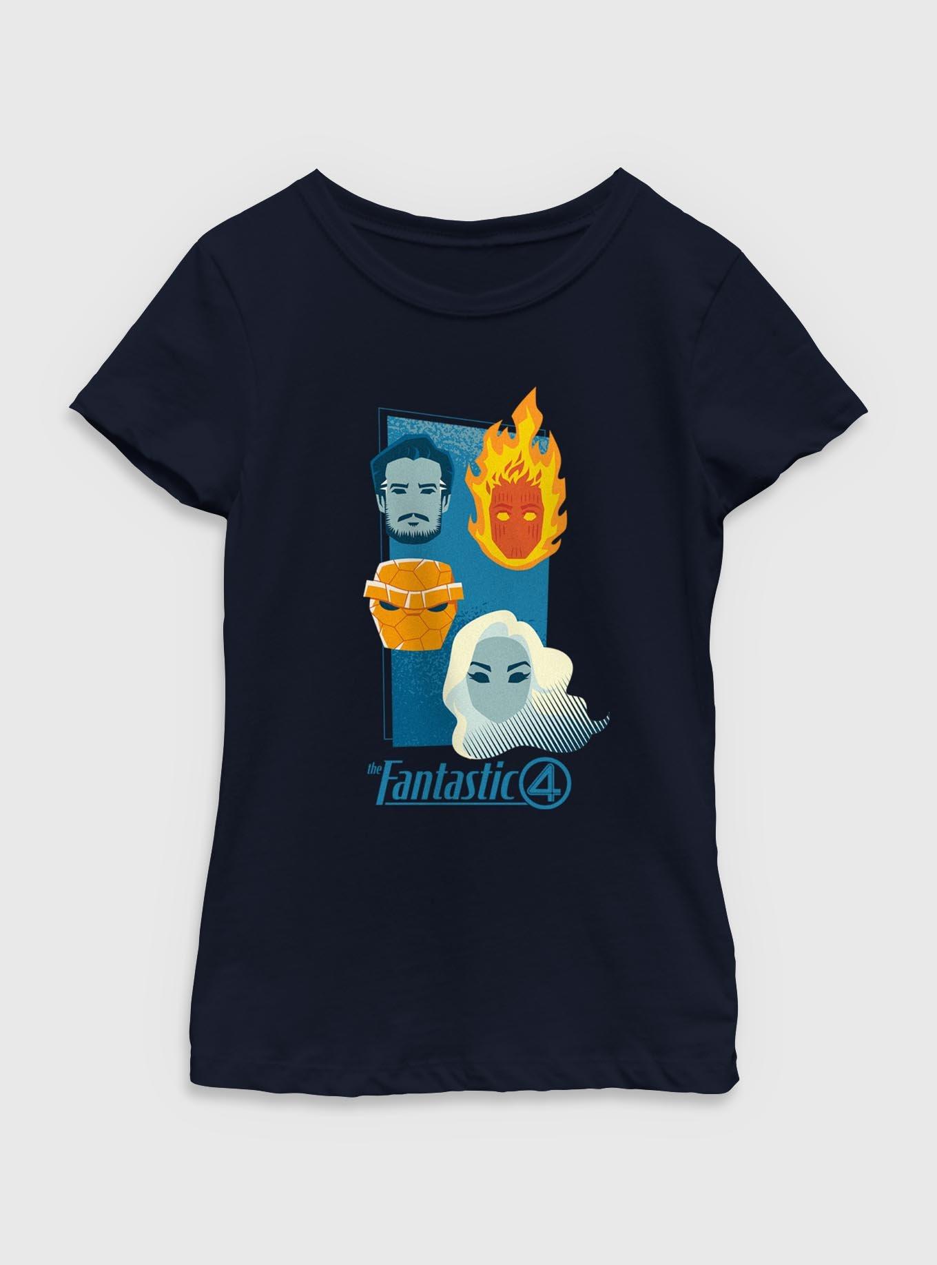 Marvel The Fantastic Four: First Steps Heads Youth Girls T-Shirt, , hi-res