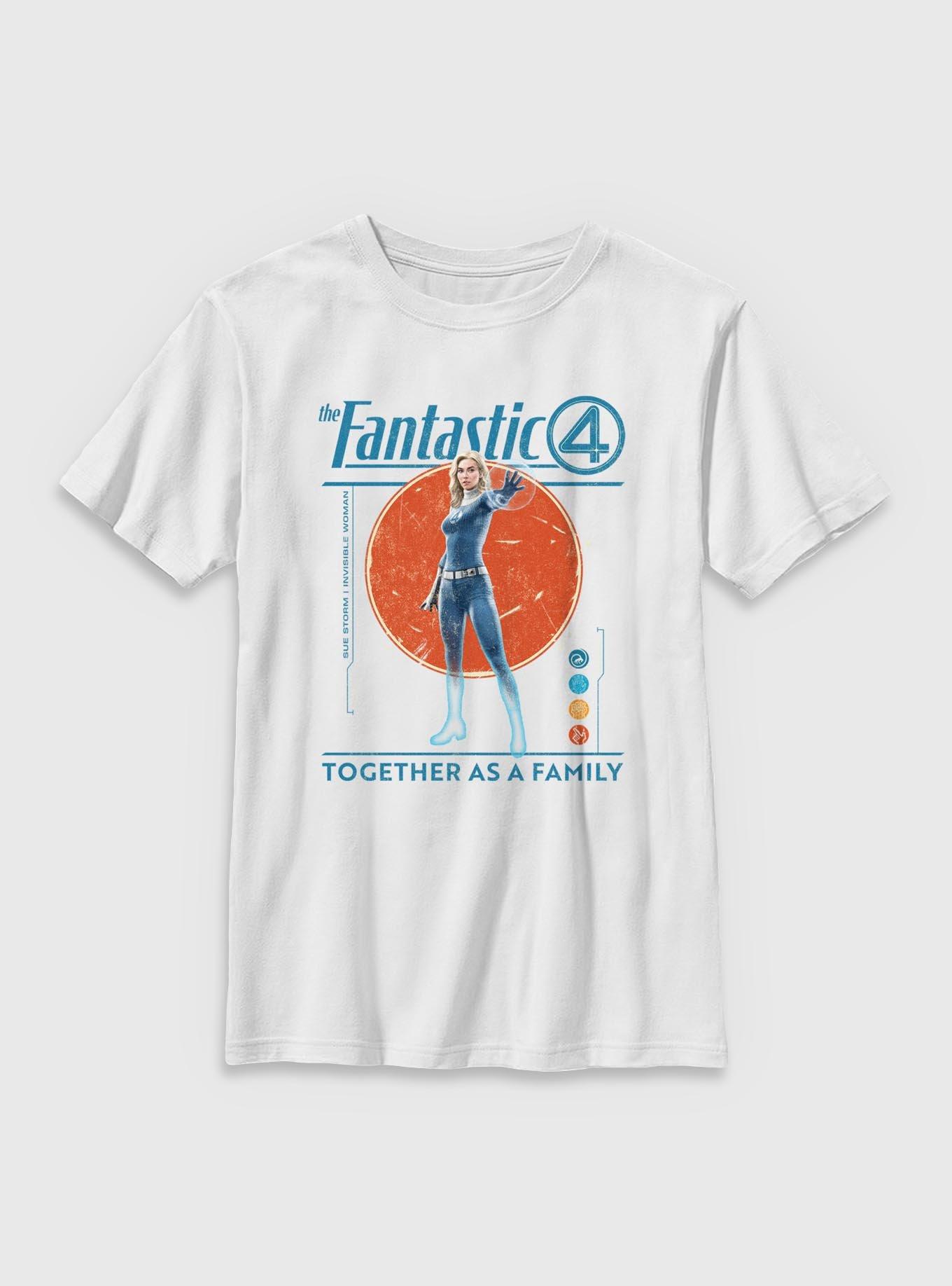 Marvel The Fantastic Four: First Steps Together As A Family Susan Storm Invisible Woman Youth T-Shirt, , hi-res