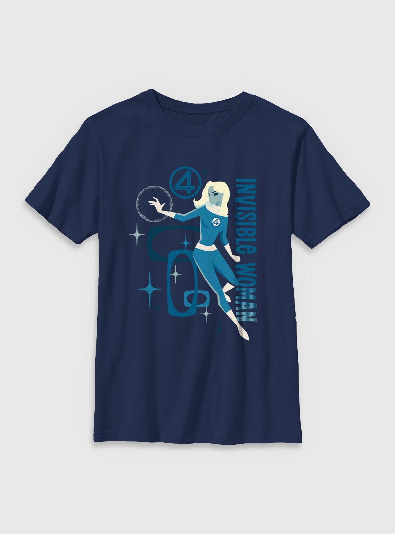 Marvel The Fantastic Four: First Steps Invisible Woman Vintage Youth T-Shirt, , hi-res