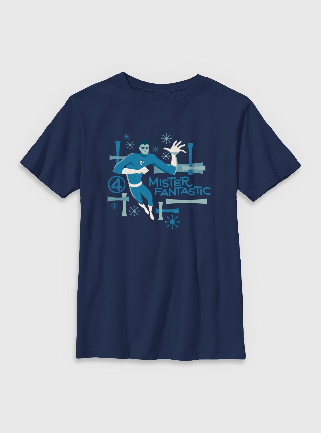 Marvel The Fantastic Four: First Steps Mister Fantastic Vintage Youth T-Shirt