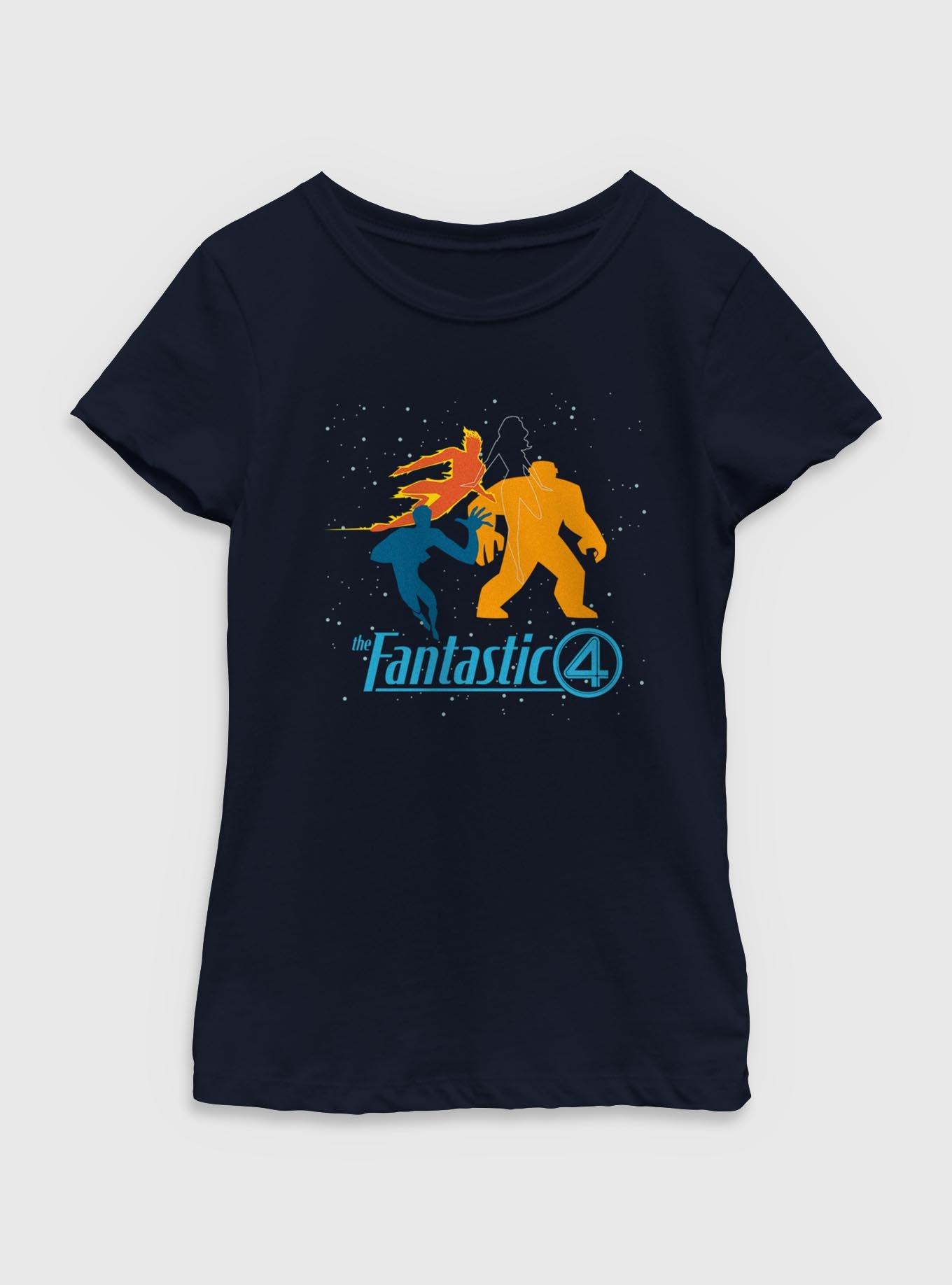 Marvel The Fantastic Four: First Steps Team Silhouette Youth Girls T-Shirt