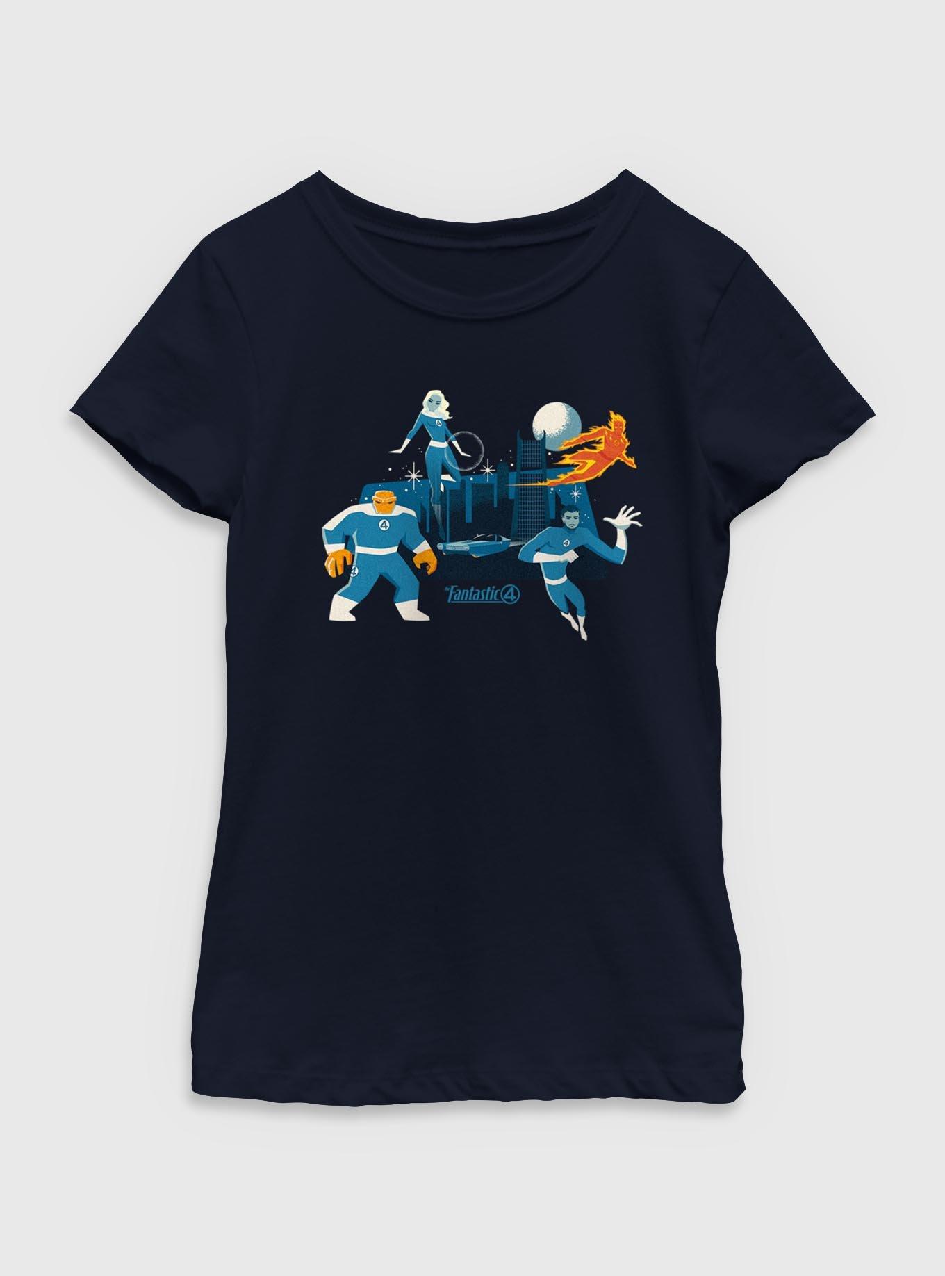 Marvel The Fantastic Four: First Steps City Youth Girls T-Shirt