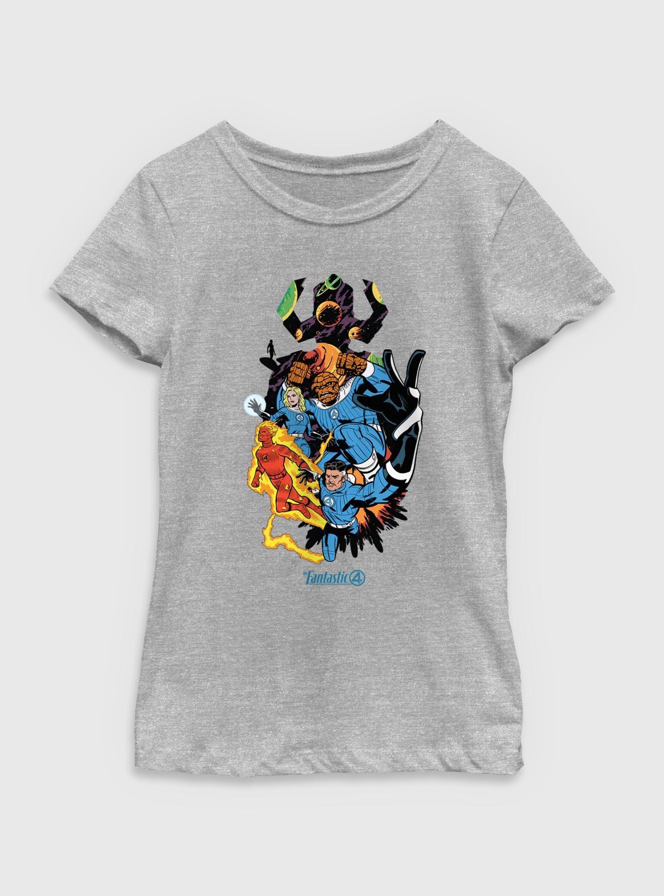 Marvel The Fantastic Four: First Steps Galactus Vs. Fantastic Four Youth Girls T-Shirt