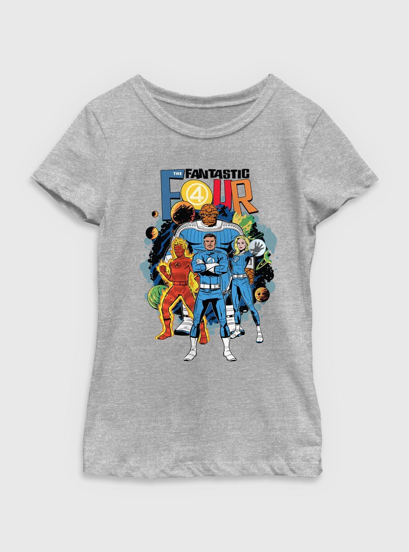 Marvel The Fantastic Four: First Steps Cosmic Pose Youth Girls T-Shirt, , hi-res