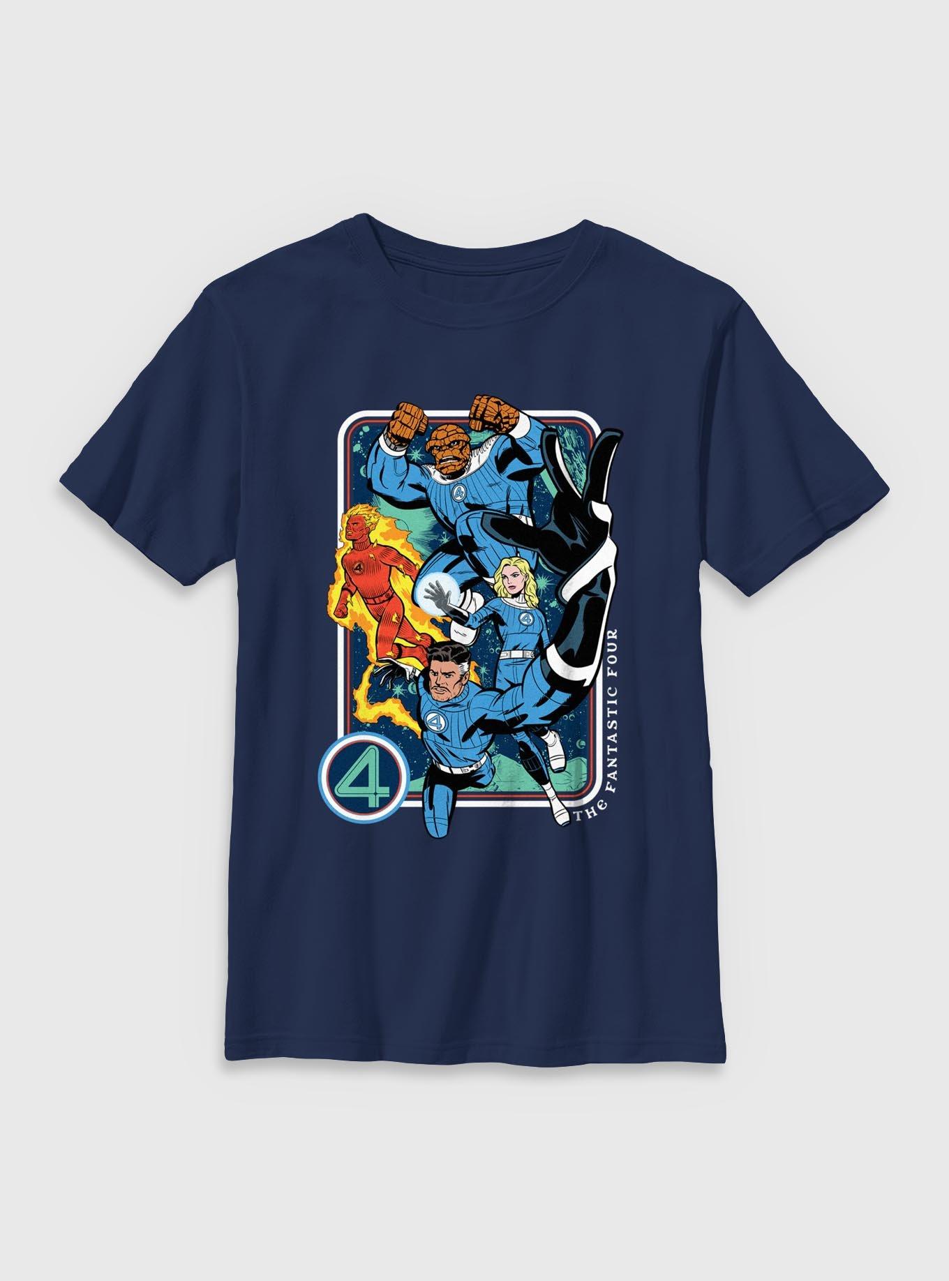 Marvel The Fantastic Four: First Steps Vintage Heroes Youth T-Shirt, , hi-res