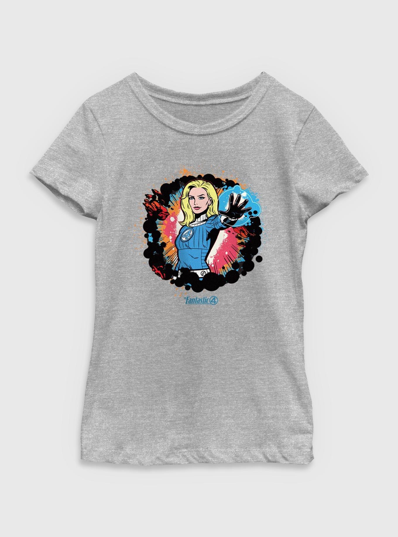 Marvel The Fantastic Four: First Steps Sue Storm Invisible Woman Power Youth Girls T-Shirt