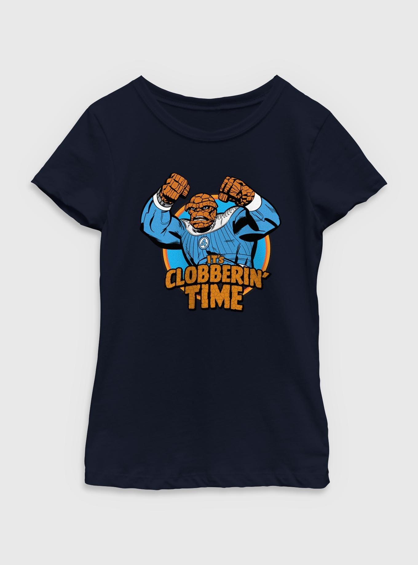 Marvel The Fantastic Four: First Steps The Thing It's Clobberin' Time Youth Girls T-Shirt, , hi-res