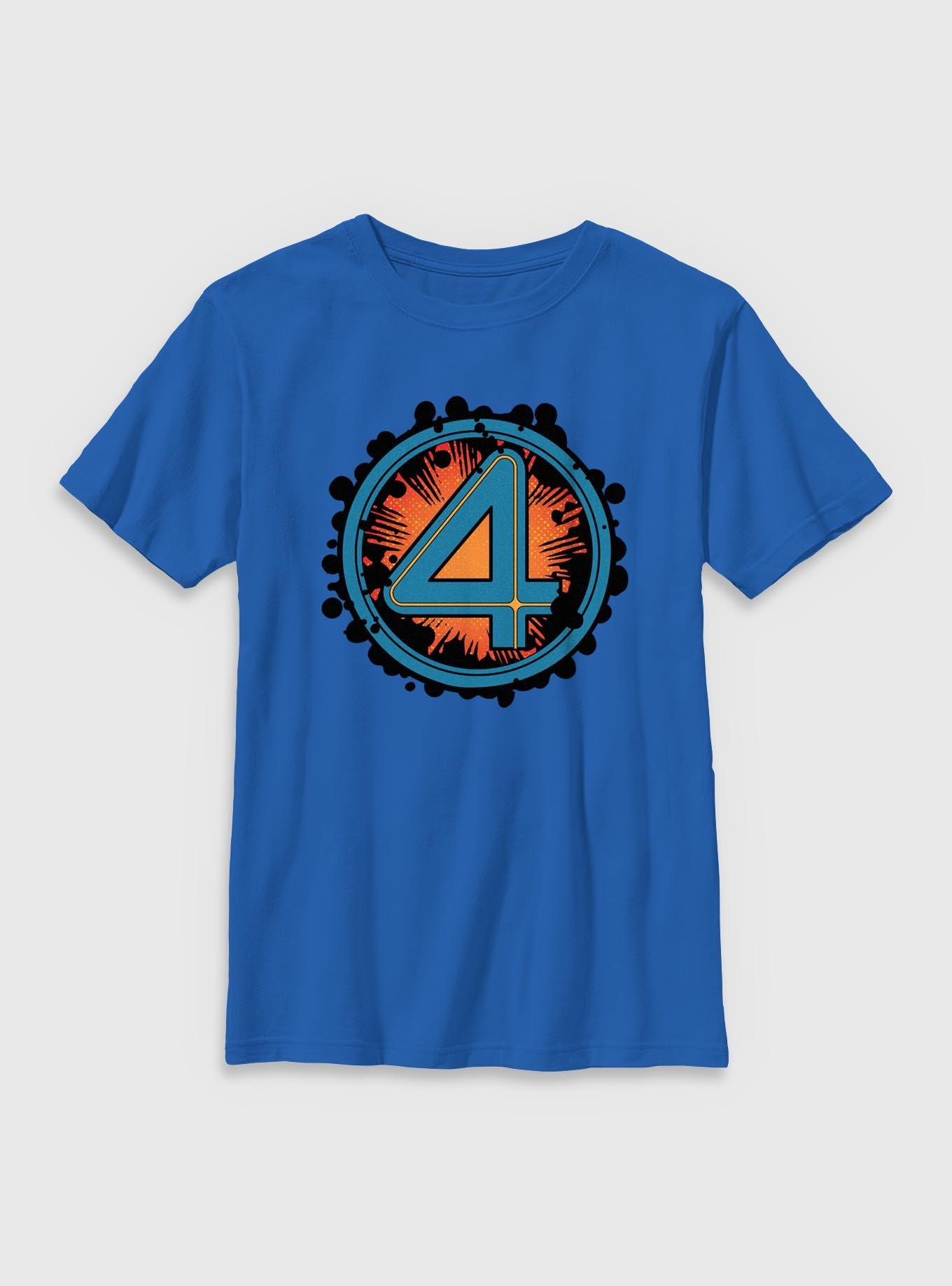 Marvel The Fantastic Four: First Steps Fantastic Explosion Logo Youth T-Shirt, , hi-res