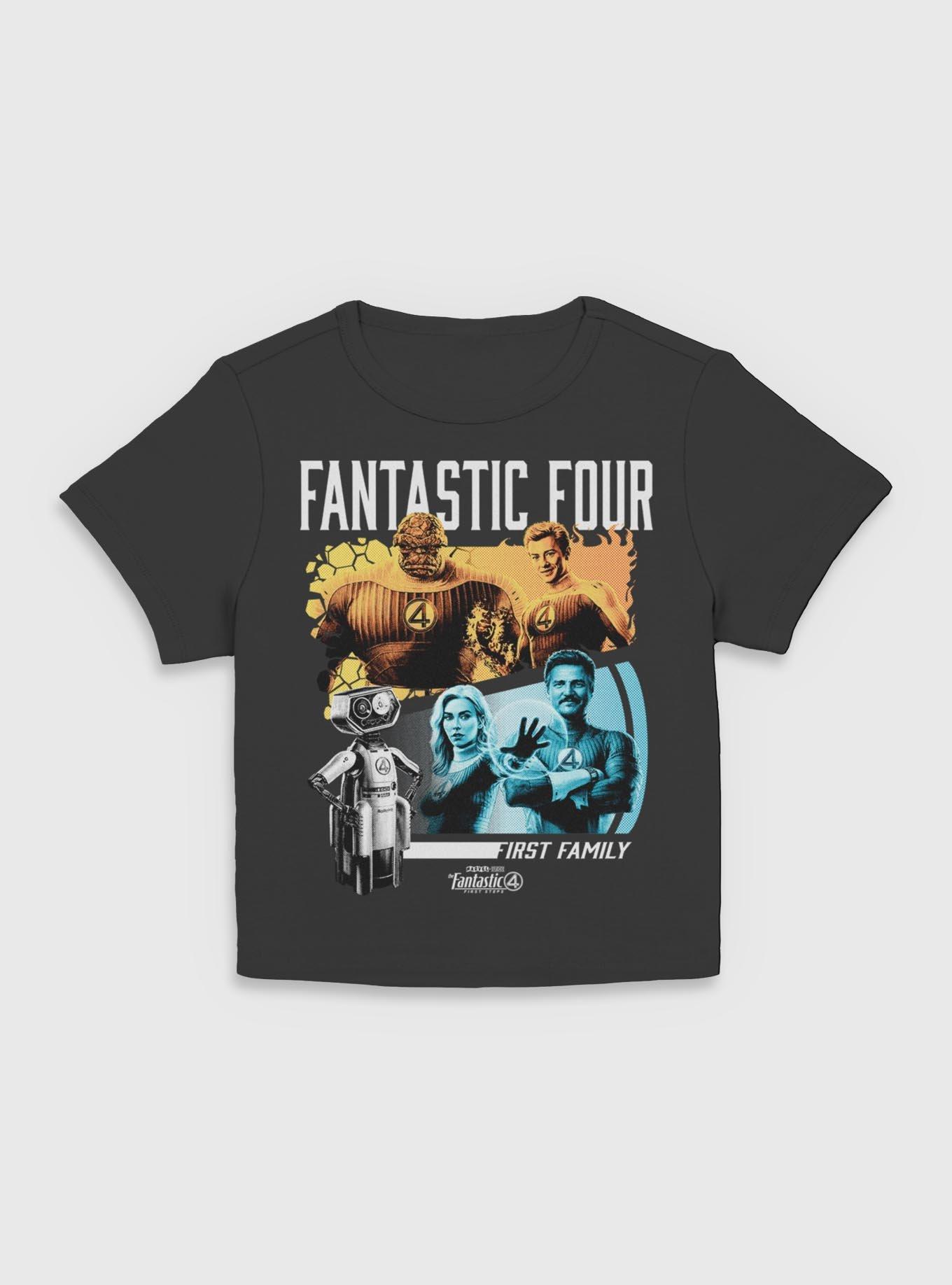 Marvel The Fantastic Four: First Steps First Family & H.E.R.B.I.E. Womens Baby T-Shirt