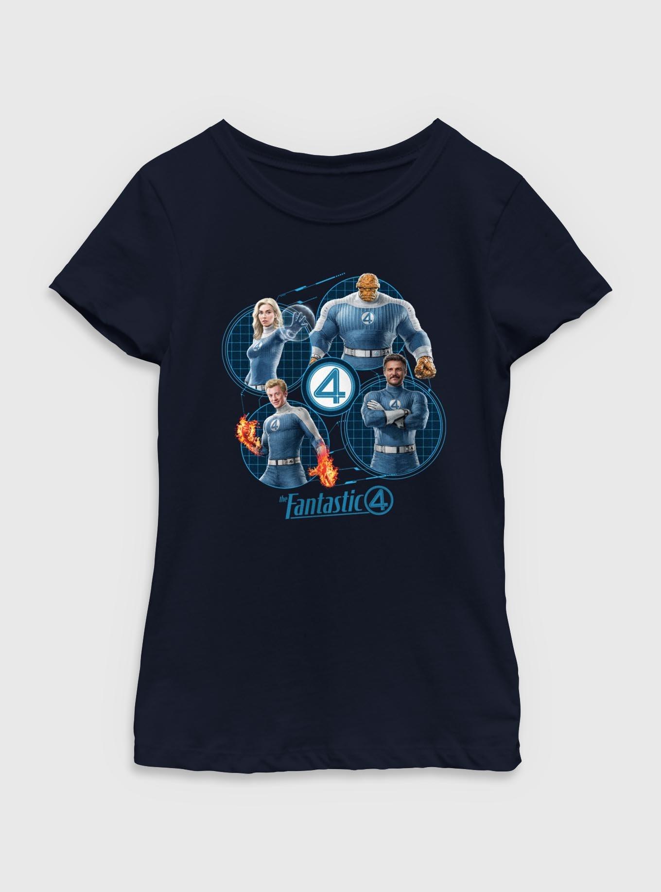 Marvel The Fantastic Four: First Steps Family Team Youth Girls T-Shirt