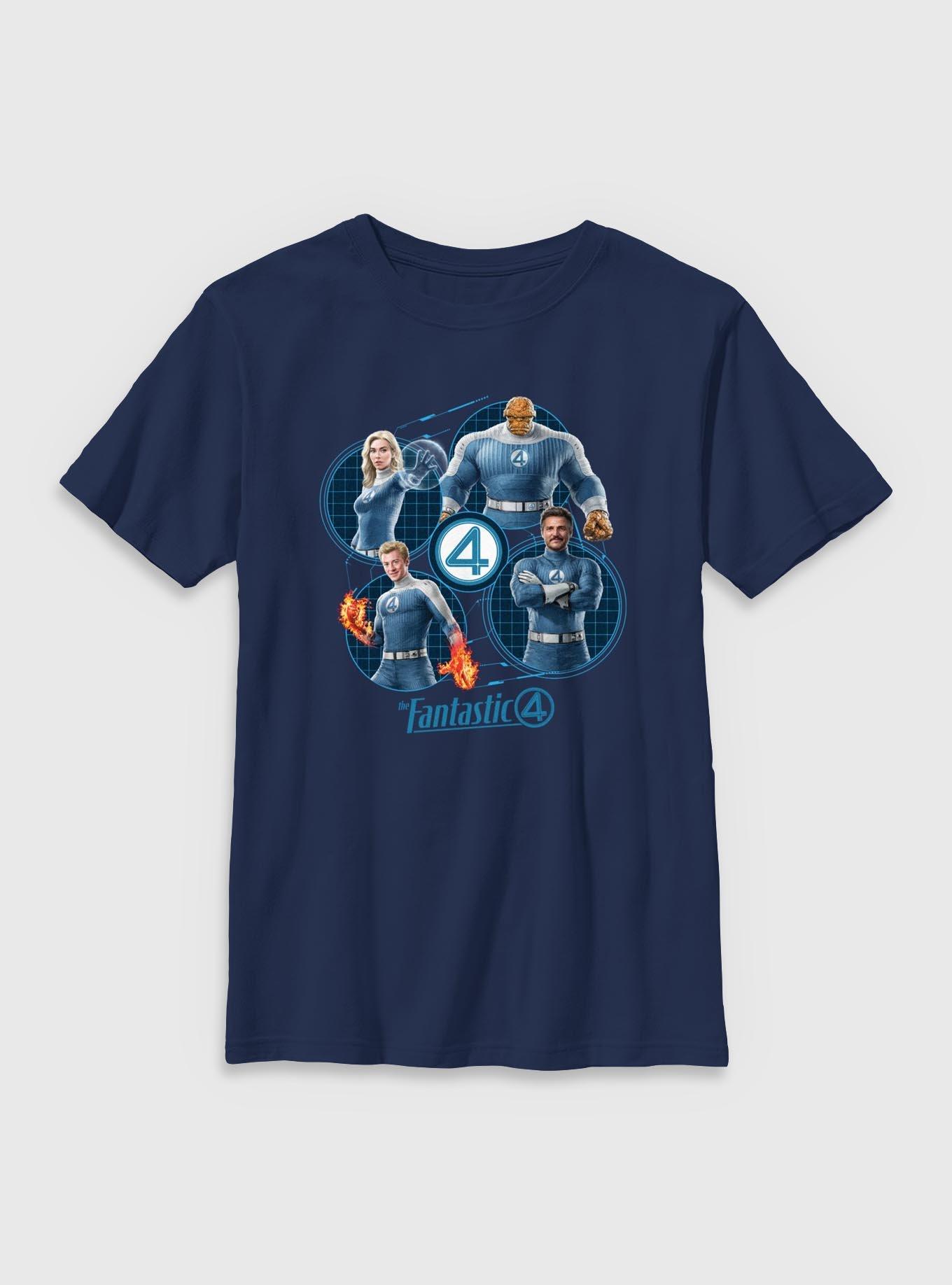 Marvel The Fantastic Four: First Steps Family Team Youth T-Shirt, , hi-res