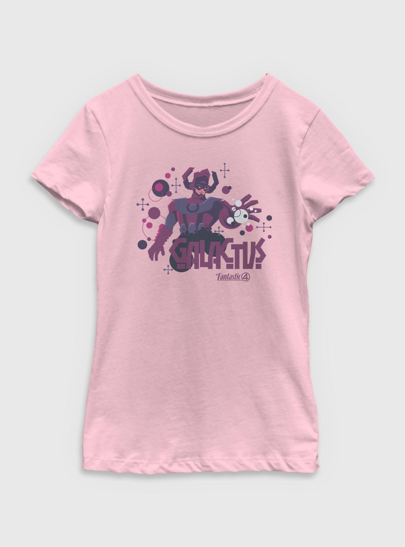 Marvel The Fantastic Four: First Steps Retro Galactus Youth Girls T-Shirt, , hi-res