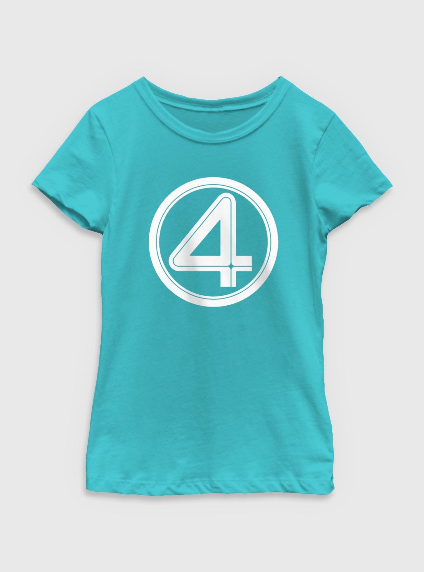 Marvel The Fantastic Four: First Steps Fantastic Four Logo Youth Girls T-Shirt, , hi-res