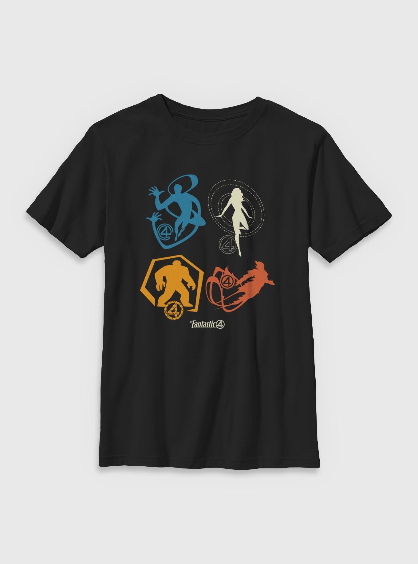 Marvel The Fantastic Four: First Steps Fantastic Team Icons Youth T-Shirt, , hi-res